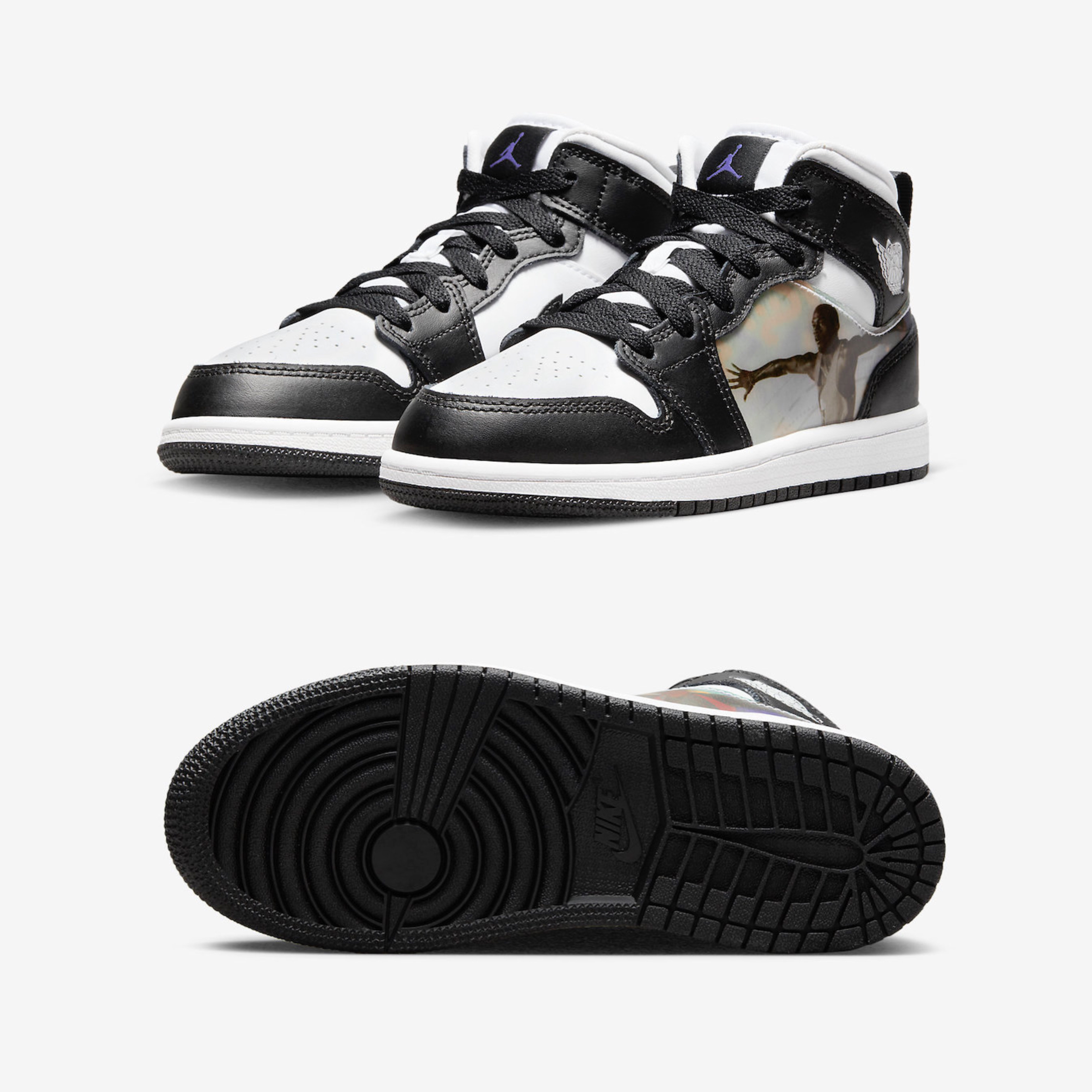 (GS) Jordan 1 Mid Hologram 착용 스타일 - 2