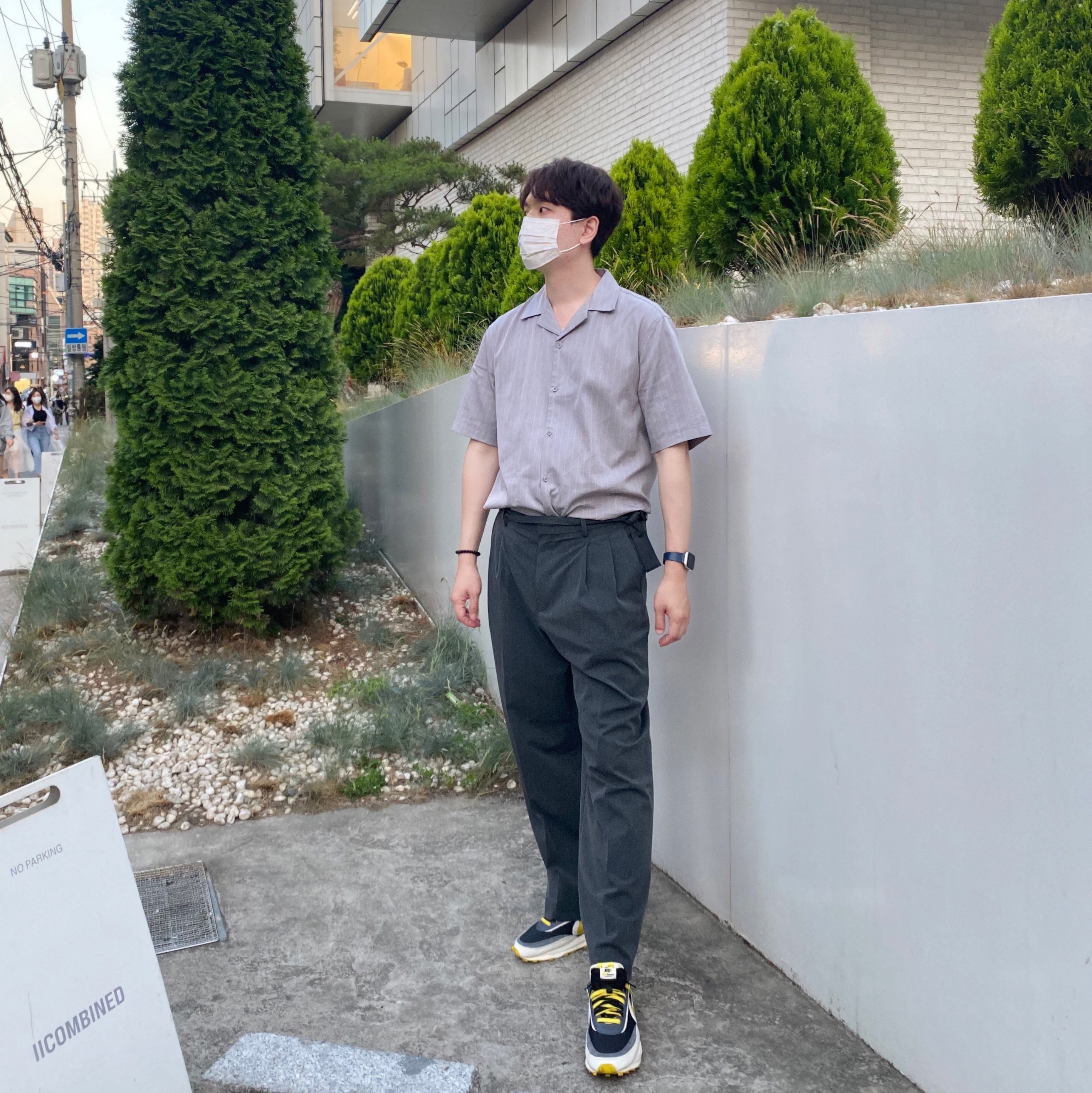 Nike x Sacai x Undercover LDWaffle Black Bright Citron 착용 스타일