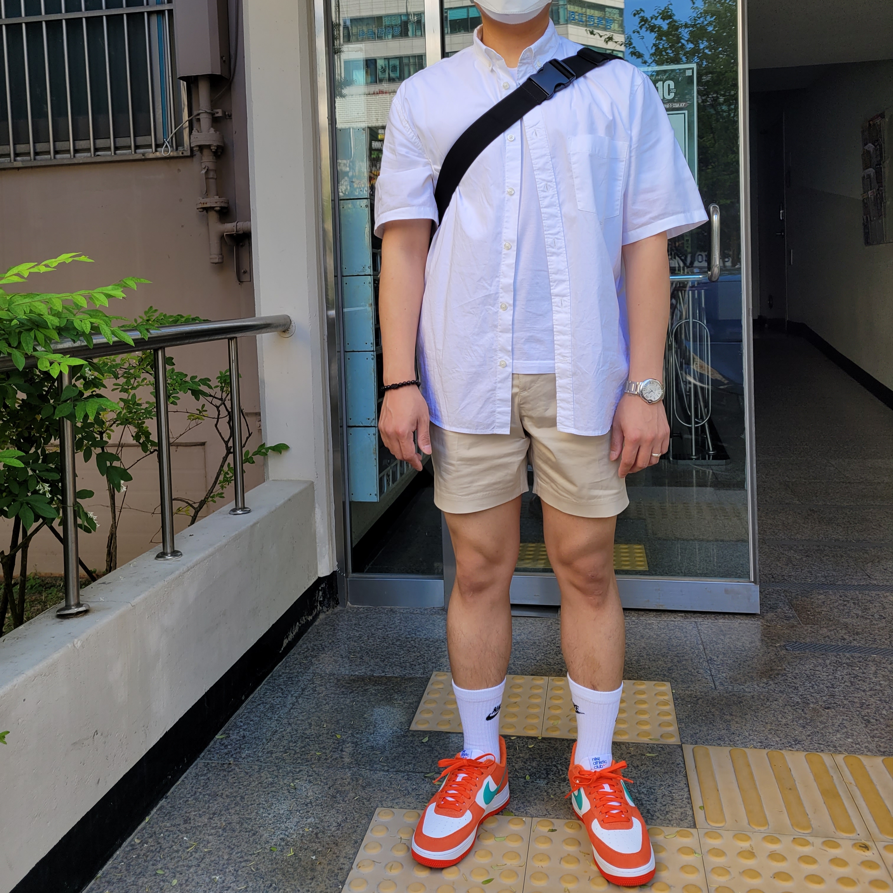 Nike Air Force 1 '07 LV8 Athletic Club Rush Orange Washed Teal, Cartier Ballon Bleu Watch 28 Quartz Steel Bracelet Steel 착용 스타일
