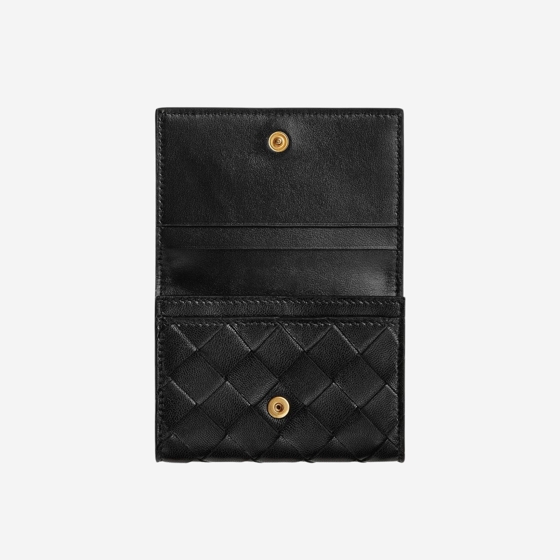 Bottega Veneta Bi-Fold Card Case Black 상세 이미지 2