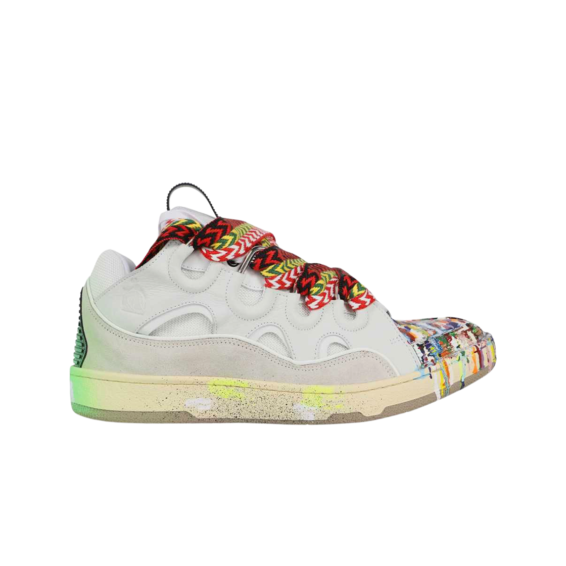 FM-SKRK11-DRGD-E21-001S Gallery Dept. x Lanvin Painted Curb Sneakers White