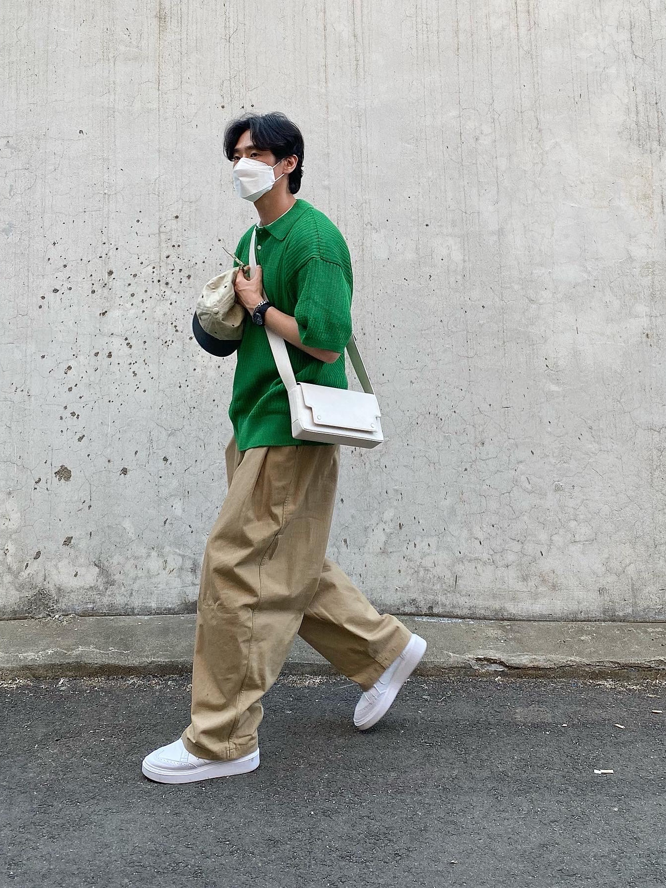 Nike x Peaceminusone Kwondo1 White 착용 스타일 - 3