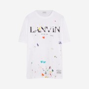 Gallery Dept. x Lanvin Logo Printed T-Shirt Paint Marks White