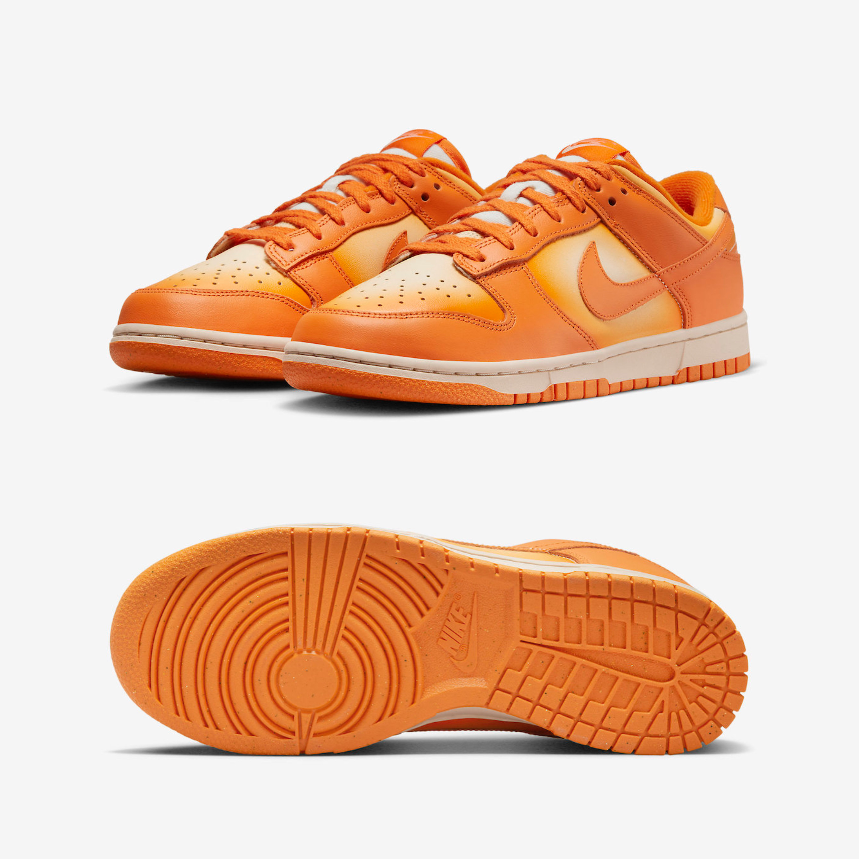 (W) Nike Dunk Low Magma Orange 착용 스타일 - 2