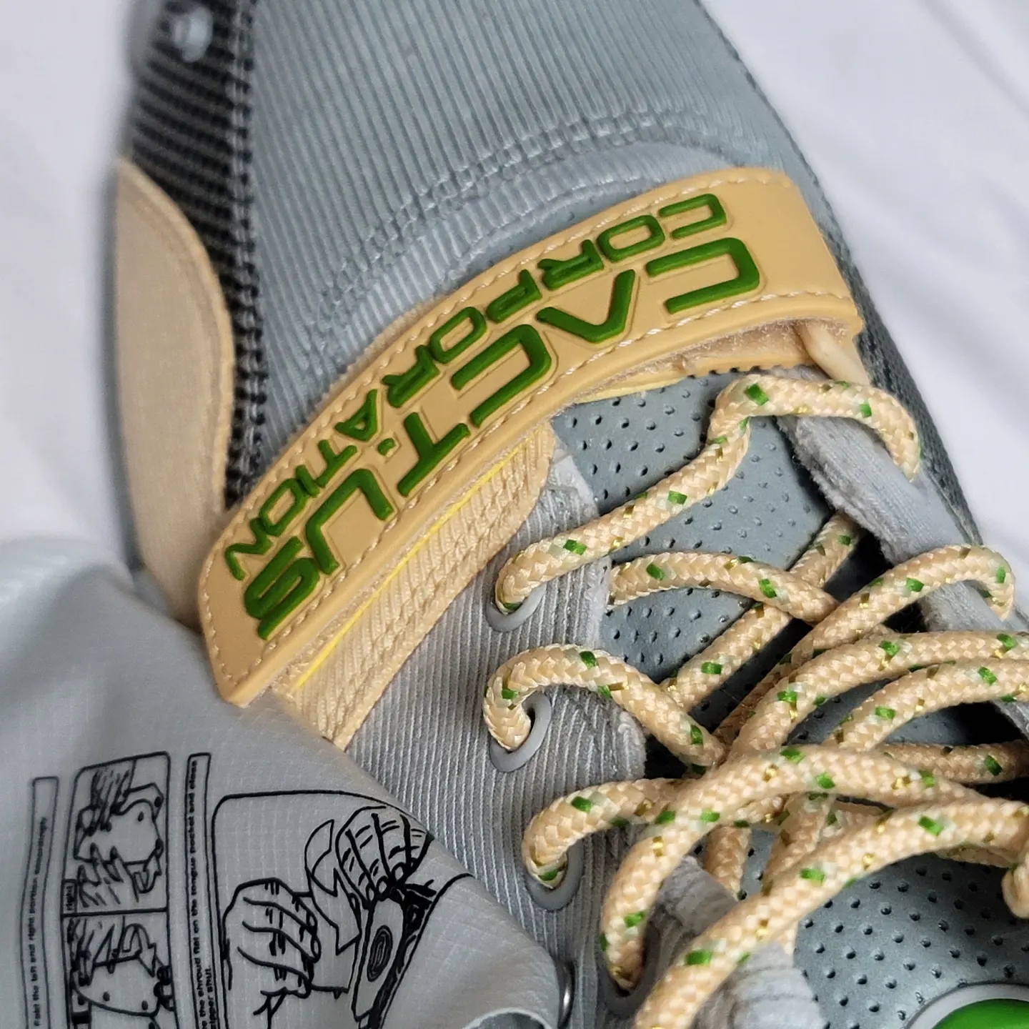 Nike x Travis Scott Nike Air Trainer 1 Grey Haze and Dusty Sage 착용 스타일 - 4