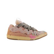 Gallery Dept. x Lanvin Painted Leather Curb Sneakers Pink