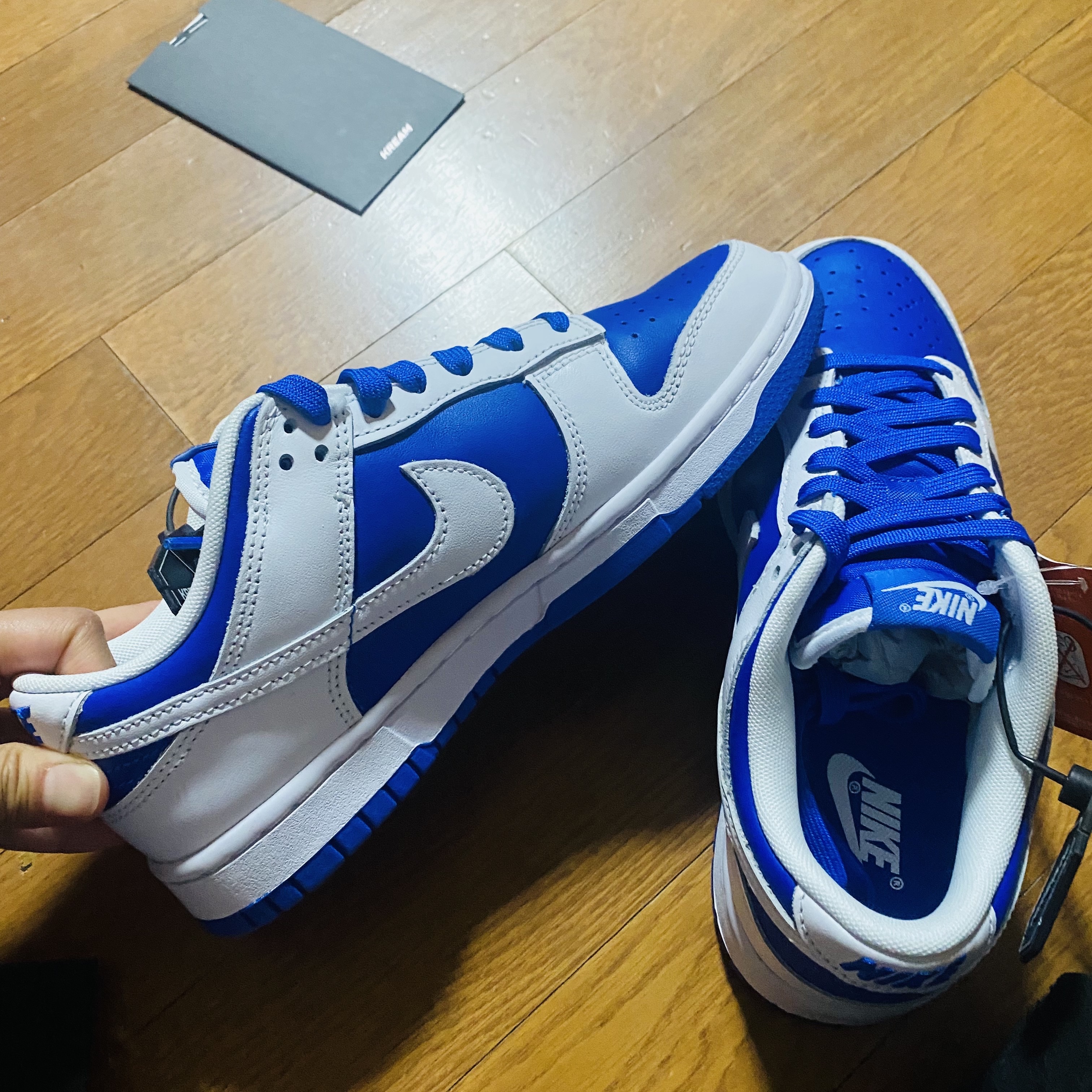 Nike Dunk Low Retro Racer Blue and White 착용 스타일