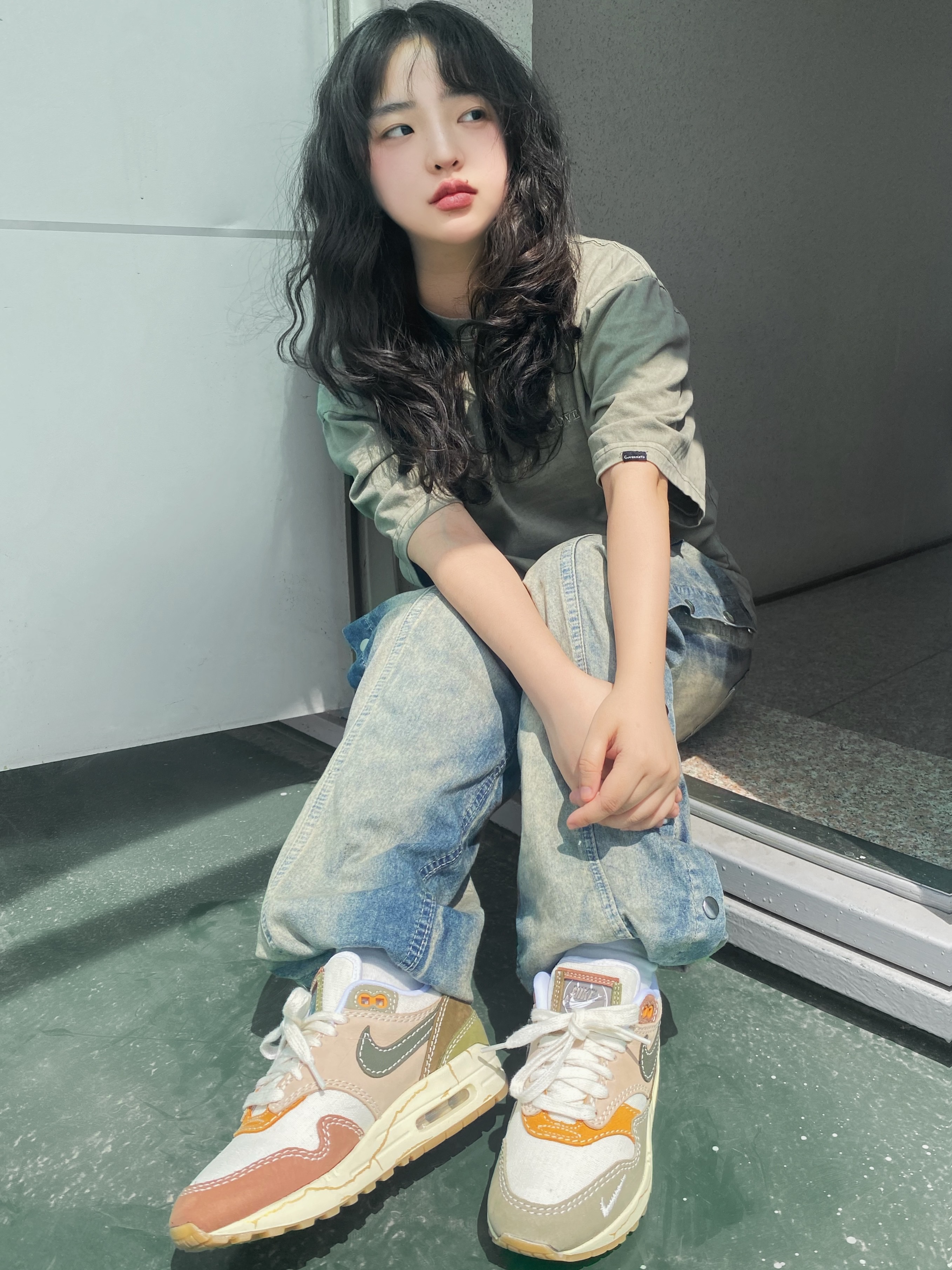 (W) Nike Air Max 1 Premium Wabisabi 착용 스타일