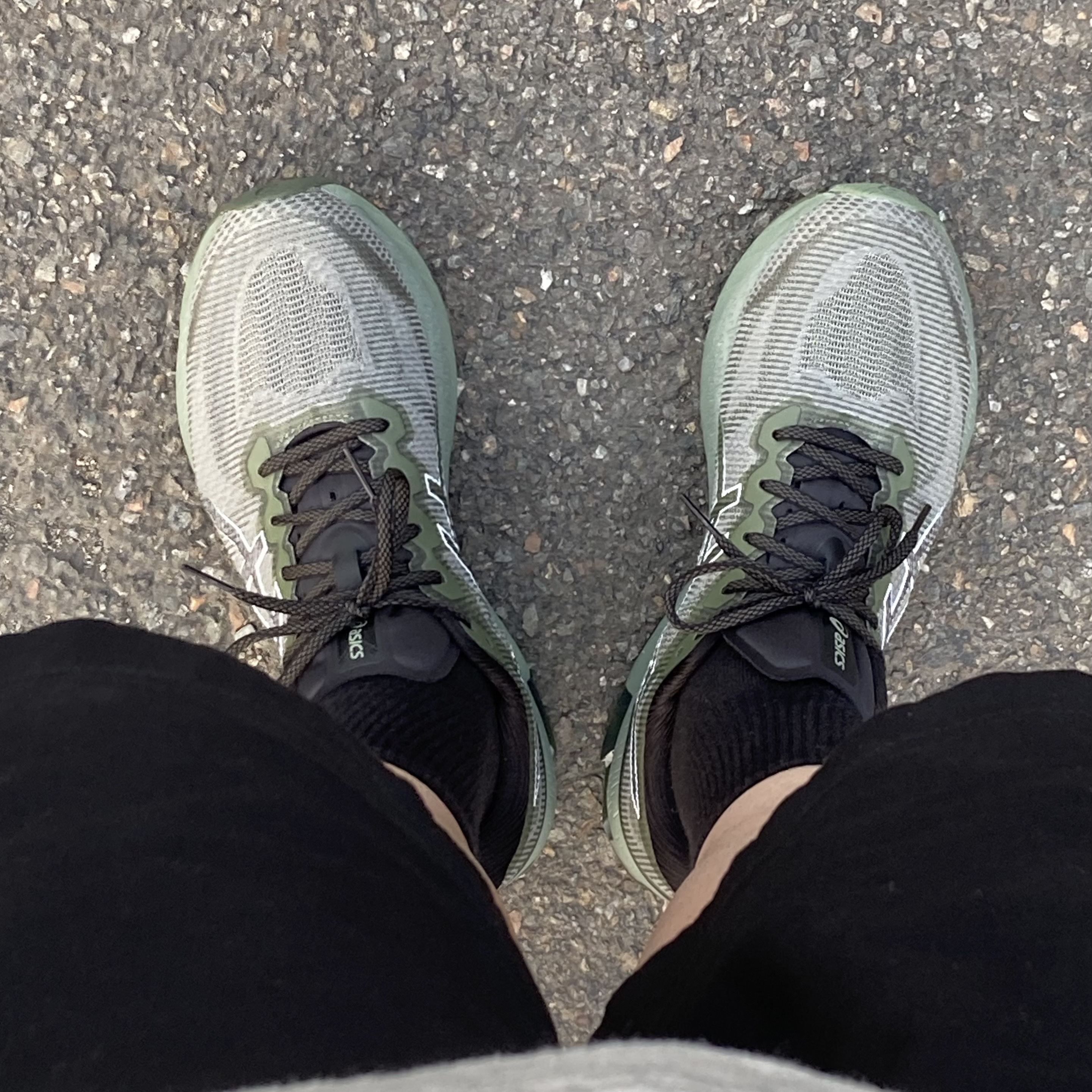Asics Gel-Kinsei Blast LE Linchen Green White 착용 스타일