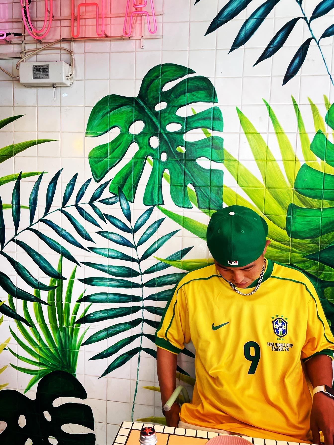 Essentials x New Era Sized Cap Kelly Green, Nike Dunk Low SP Brazil 2020 착용 스타일 - 1