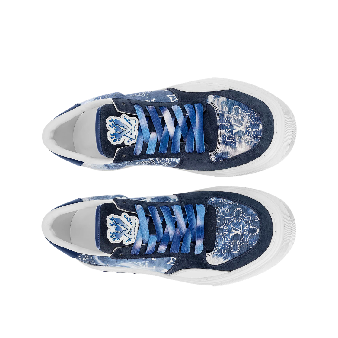 Louis Vuitton LV Ollie Sneakers Blue 상세 이미지 2