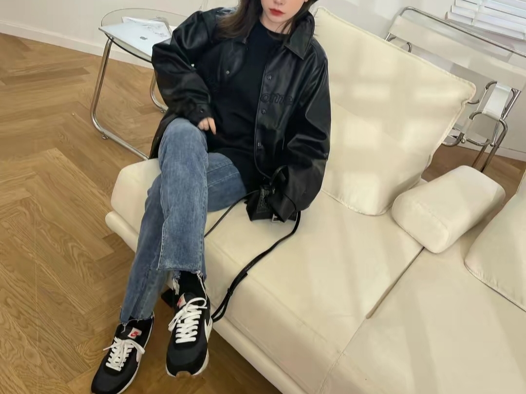 (W) Nike Daybreak Black White 착용 스타일 - 2