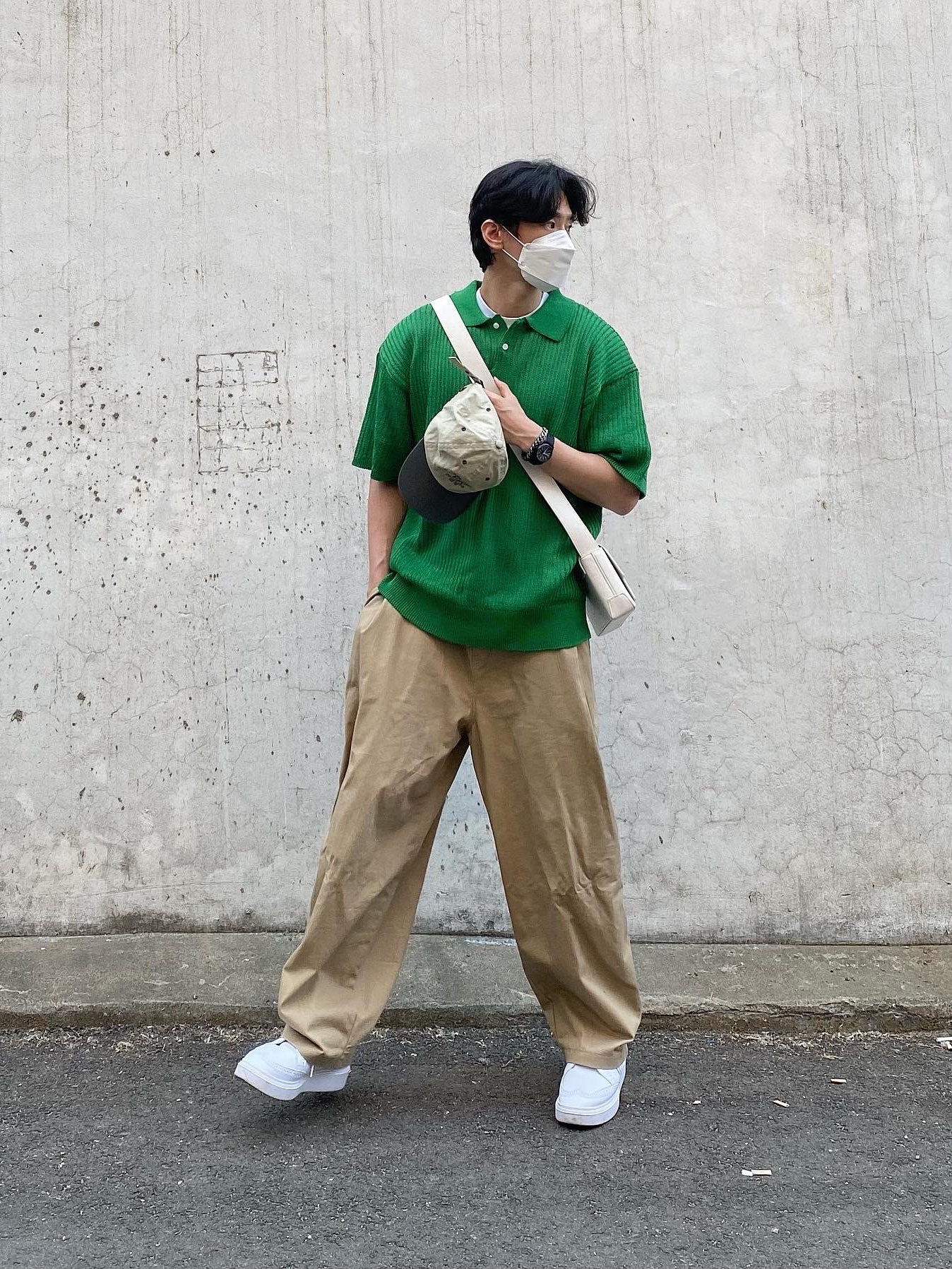 Nike x Peaceminusone Kwondo1 White 착용 스타일 - 5