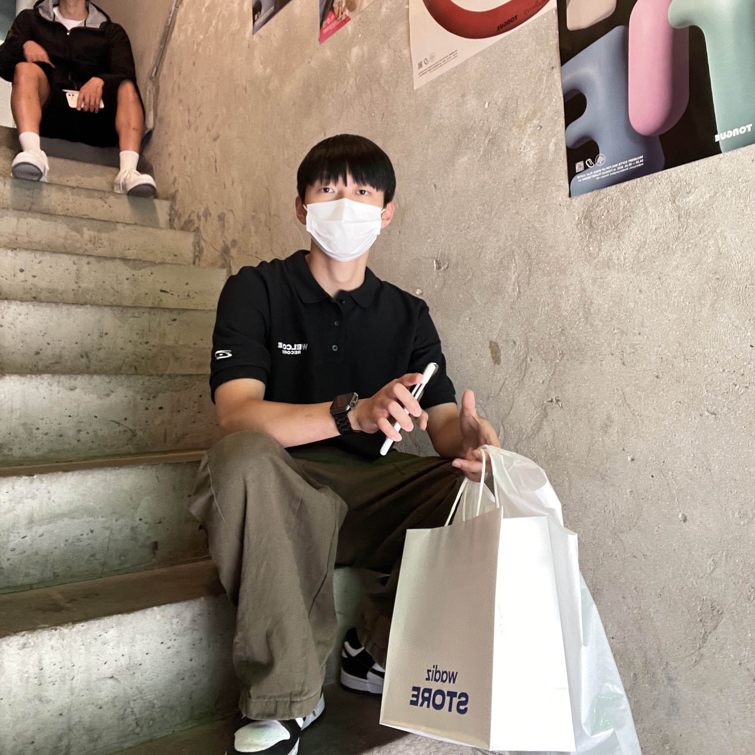 Nike Dunk Low Retro Black 착용 스타일 - 1