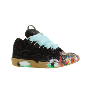 Gallery Dept. x Lanvin Painted Leather Curb Sneakers Black