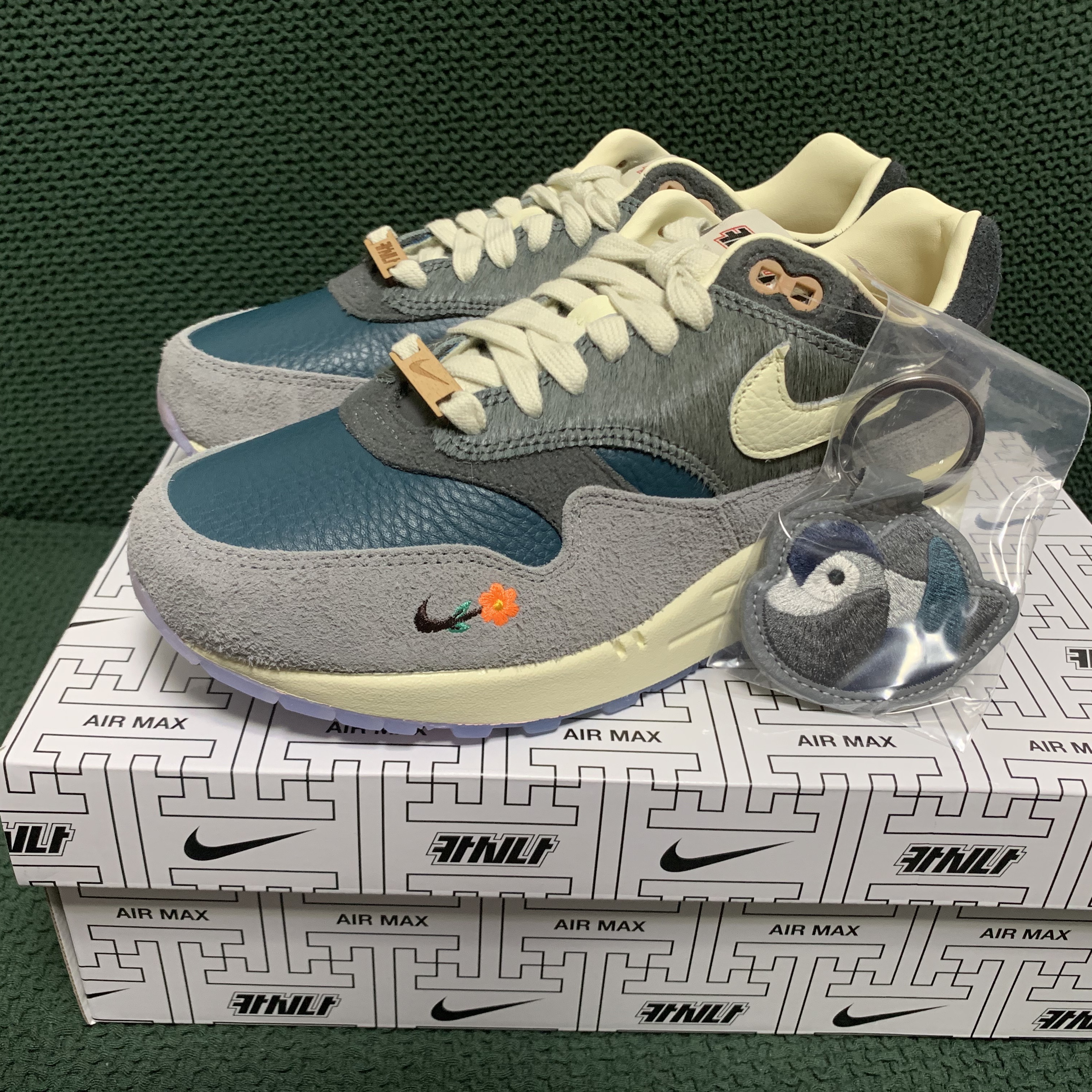 Nike x Kasina Air Max 1 SP Won-Ang Particle Grey 착용 스타일 - 1