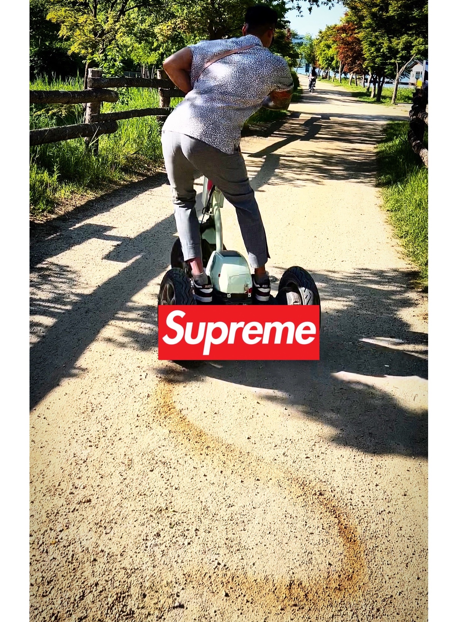 Supreme Leopard Silk S/S Shirt Pink - 22SS, Nike x Supreme SB Dunk Low Barkroot Brown 착용 스타일 - 2