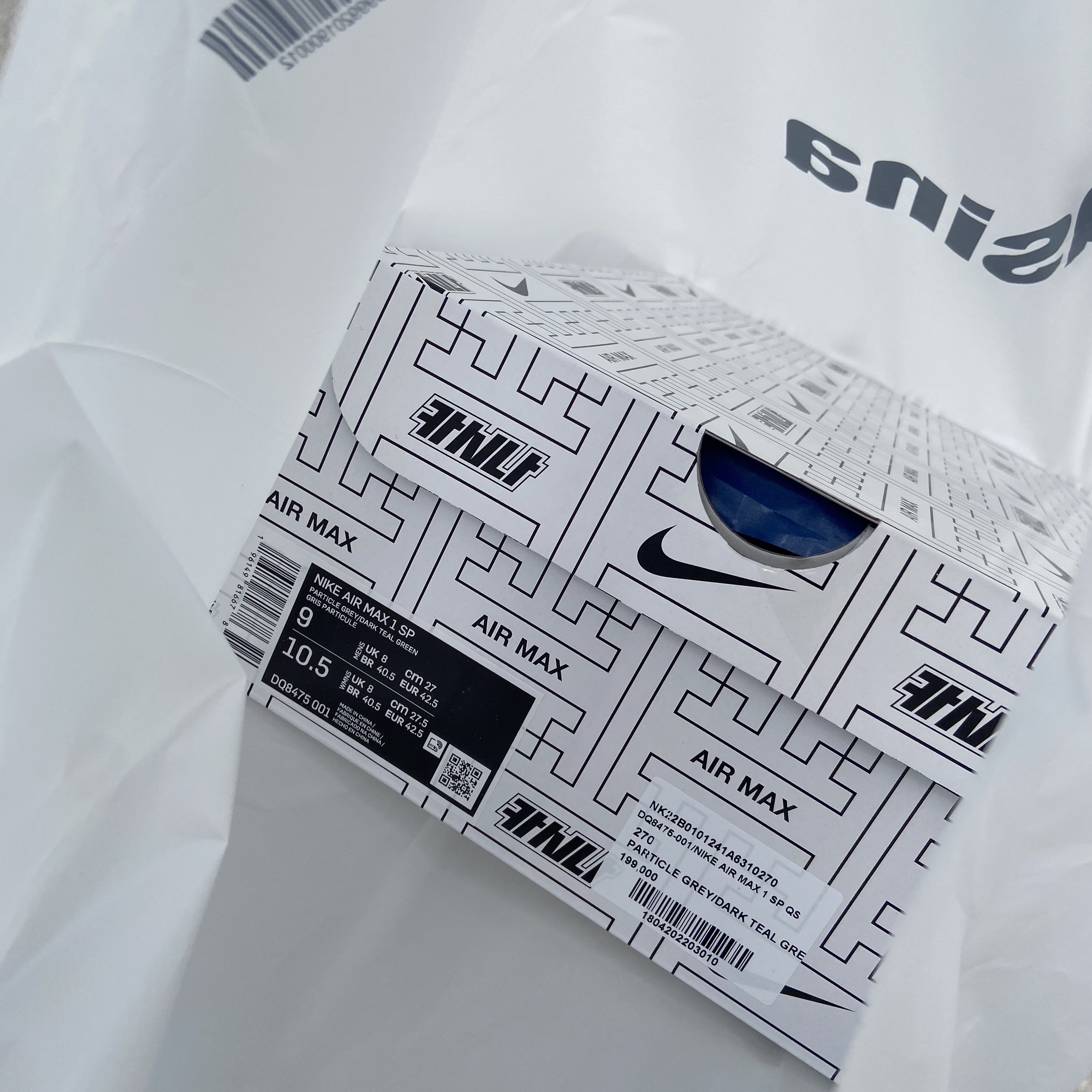 Nike x Kasina Air Max 1 SP Won-Ang Particle Grey 착용 스타일 - 2
