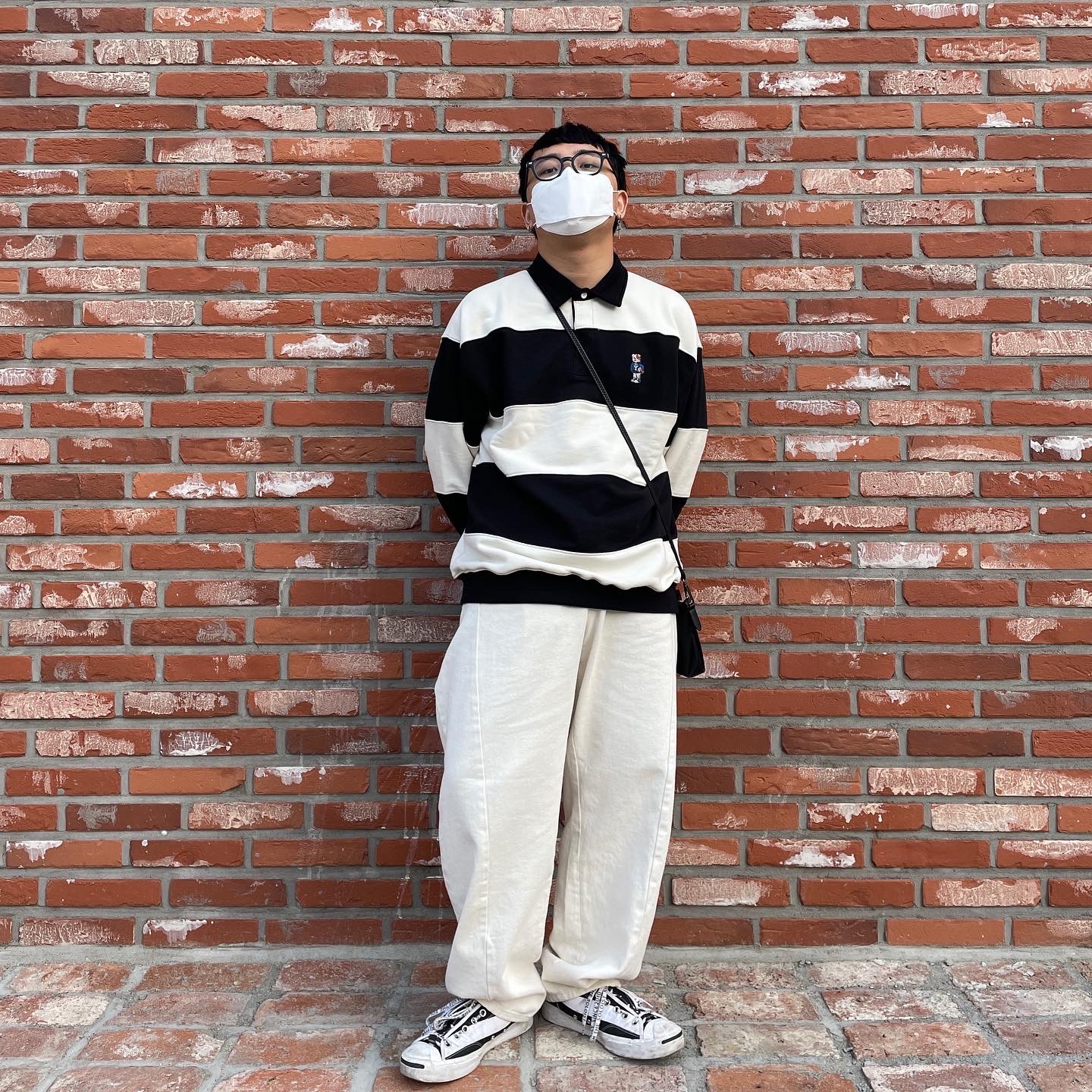 Converse x Takahiromiyashita The Soloist Jack Purcell Zip Ox Black White 착용 스타일