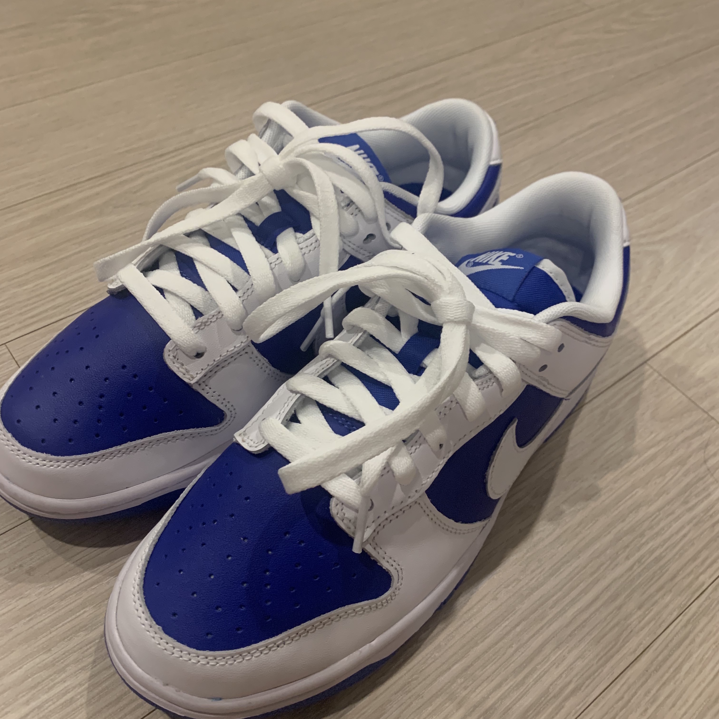 Nike Dunk Low Retro Racer Blue and White 착용 스타일