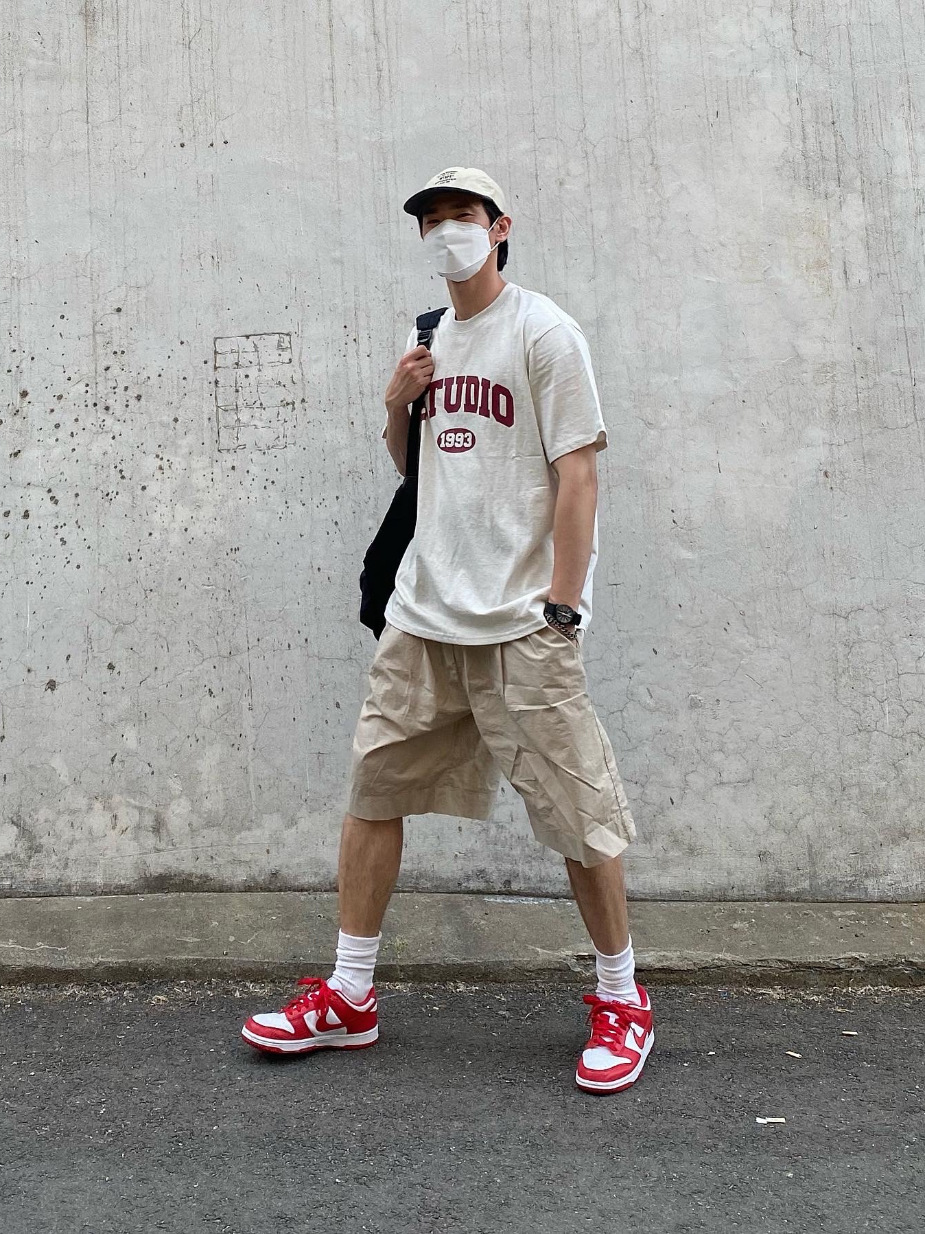 Nike Dunk Low SP University Red 2020 착용 스타일 - 4
