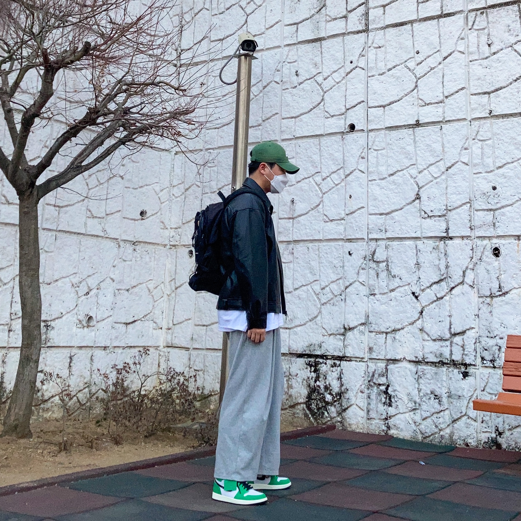 (W) Jordan 1 Retro High OG Lucky Green 착용 스타일 - 3