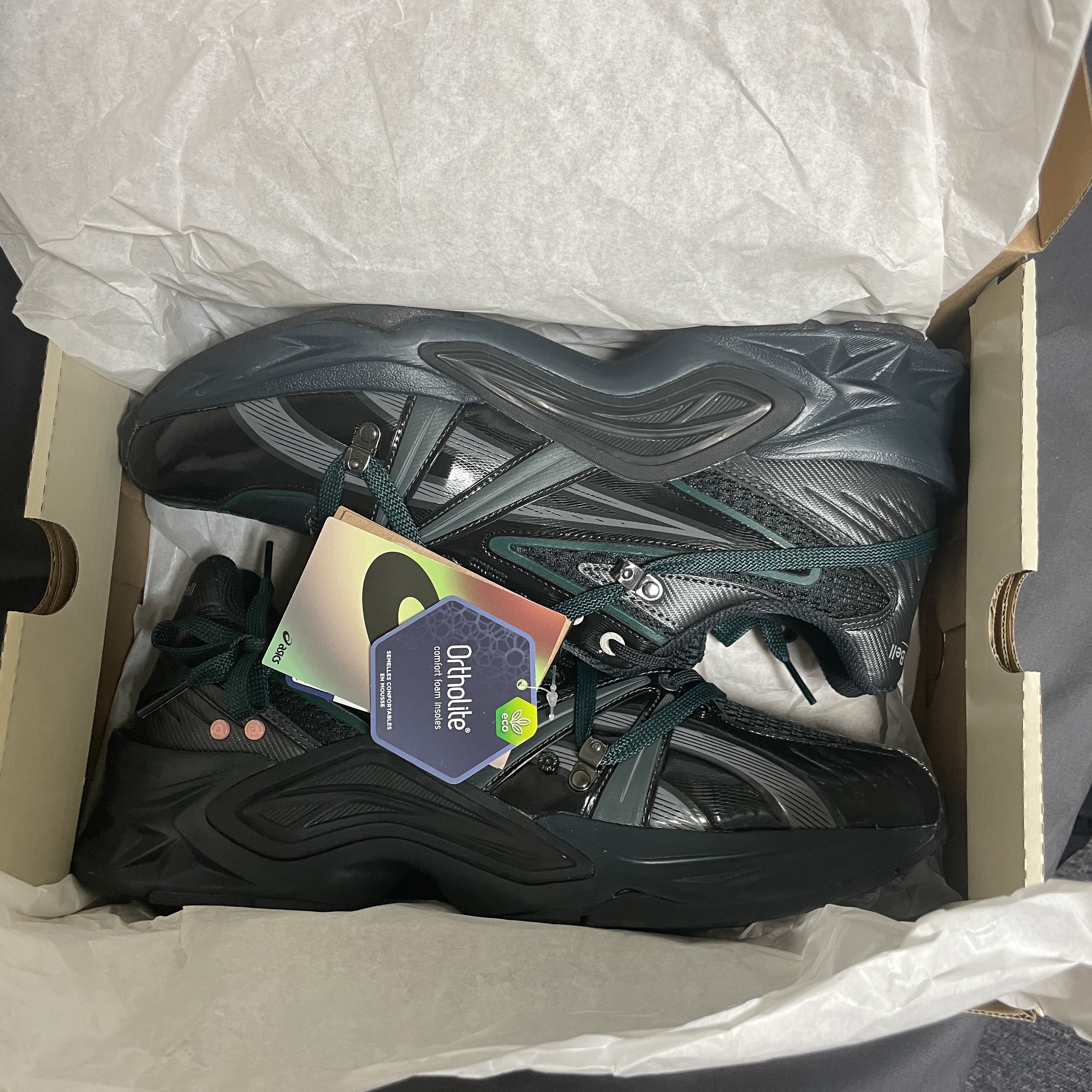 Asics x Andersson Bell HN2-S Protoblast Black 착용 스타일