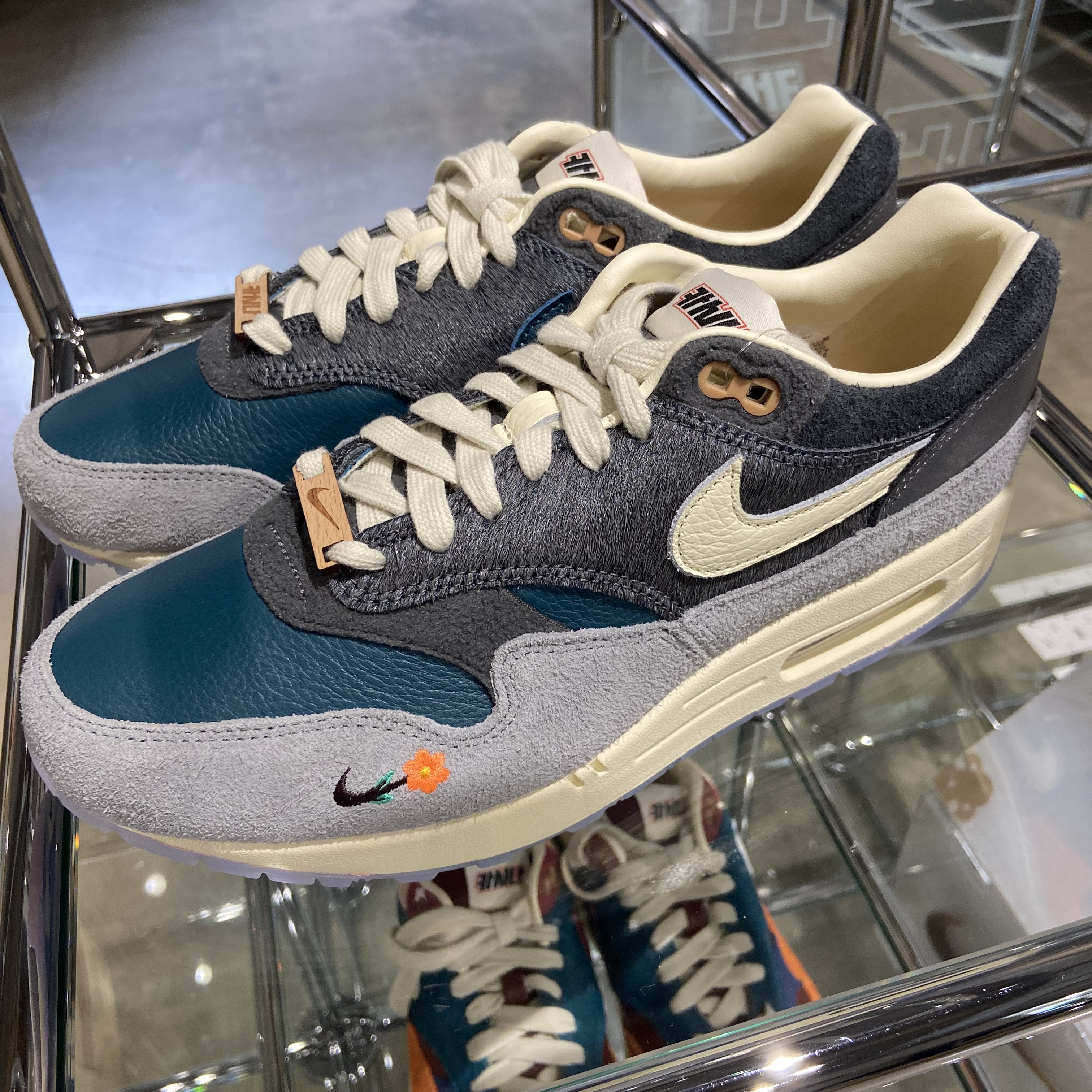 Nike x Kasina Air Max 1 SP Won-Ang Particle Grey 착용 스타일 - 1