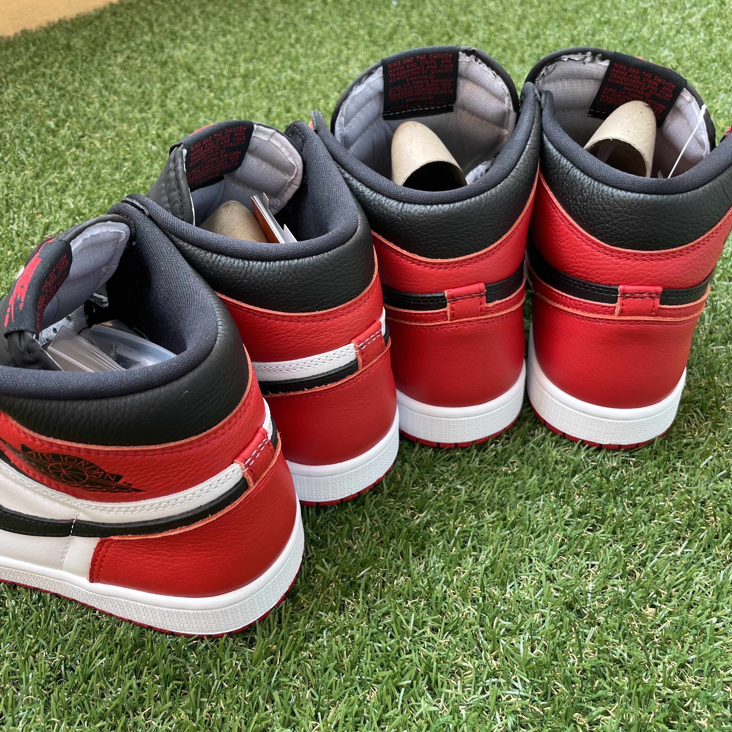 Jordan 1 Retro High OG Heritage, Jordan 1 Retro High OG Bred Banned 2016 착용 스타일 - 4