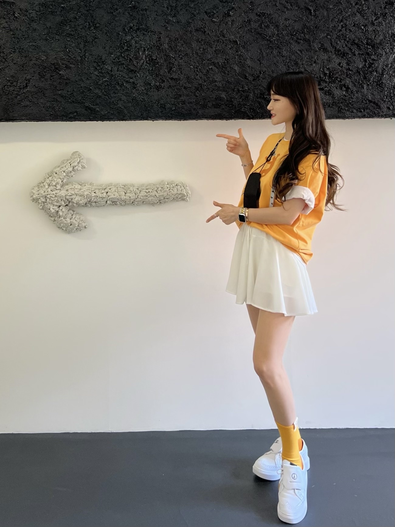 Jordan x Union Graphic T-Shirt Sport Gold - Asia, Jordan x Union Everyday Essential 3.0 Crew Socks Sport Gold 착용 스타일 - 1