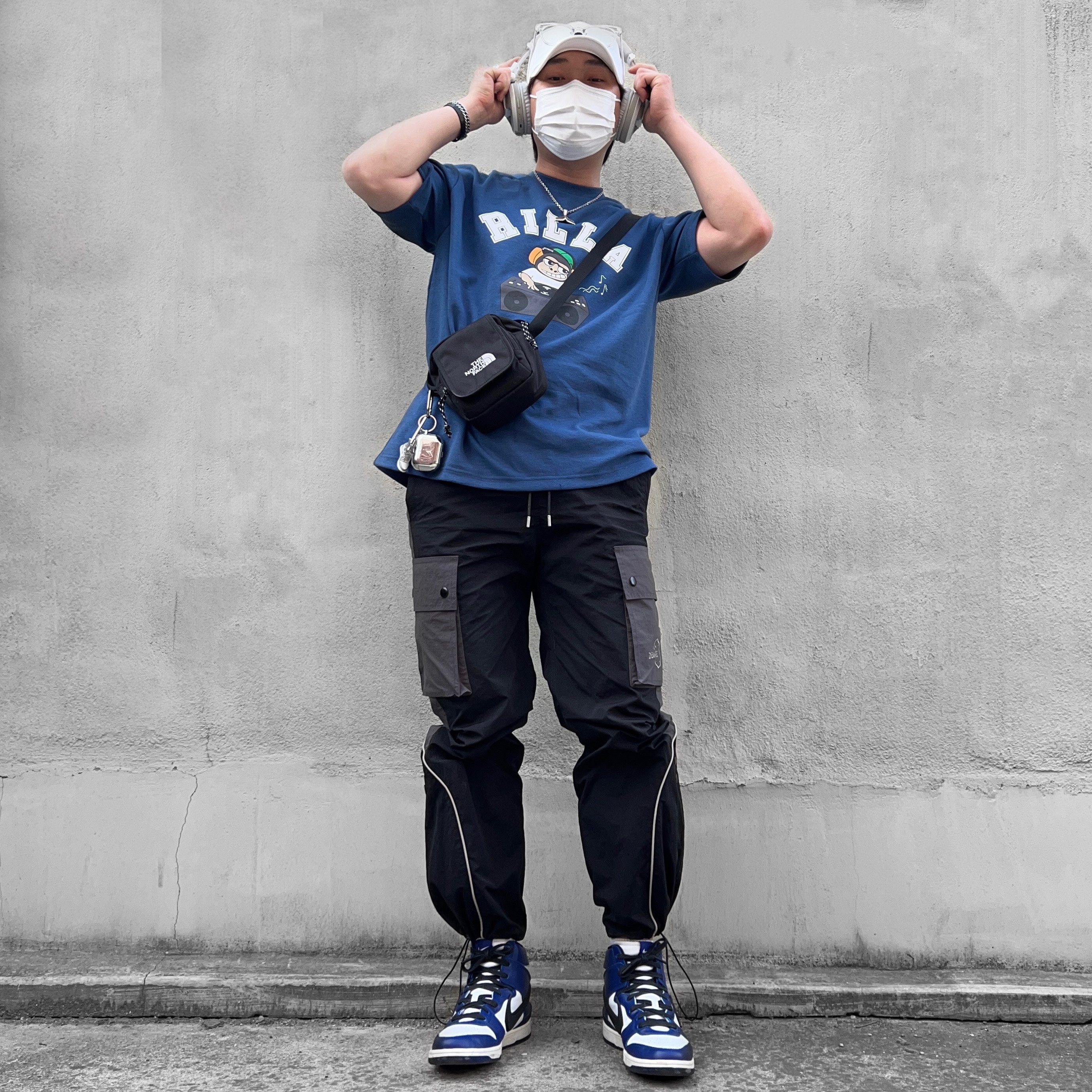Nike x Ambush Dunk High Deep Royal Blue 착용 스타일