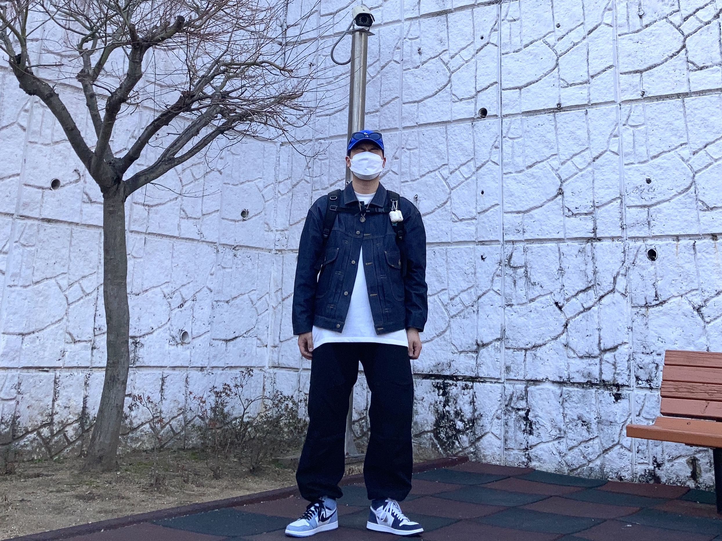 Jordan 1 Retro High OG University Blue, Jordan 1 Retro High OG CO.JP Midnight Navy 착용 스타일 - 1