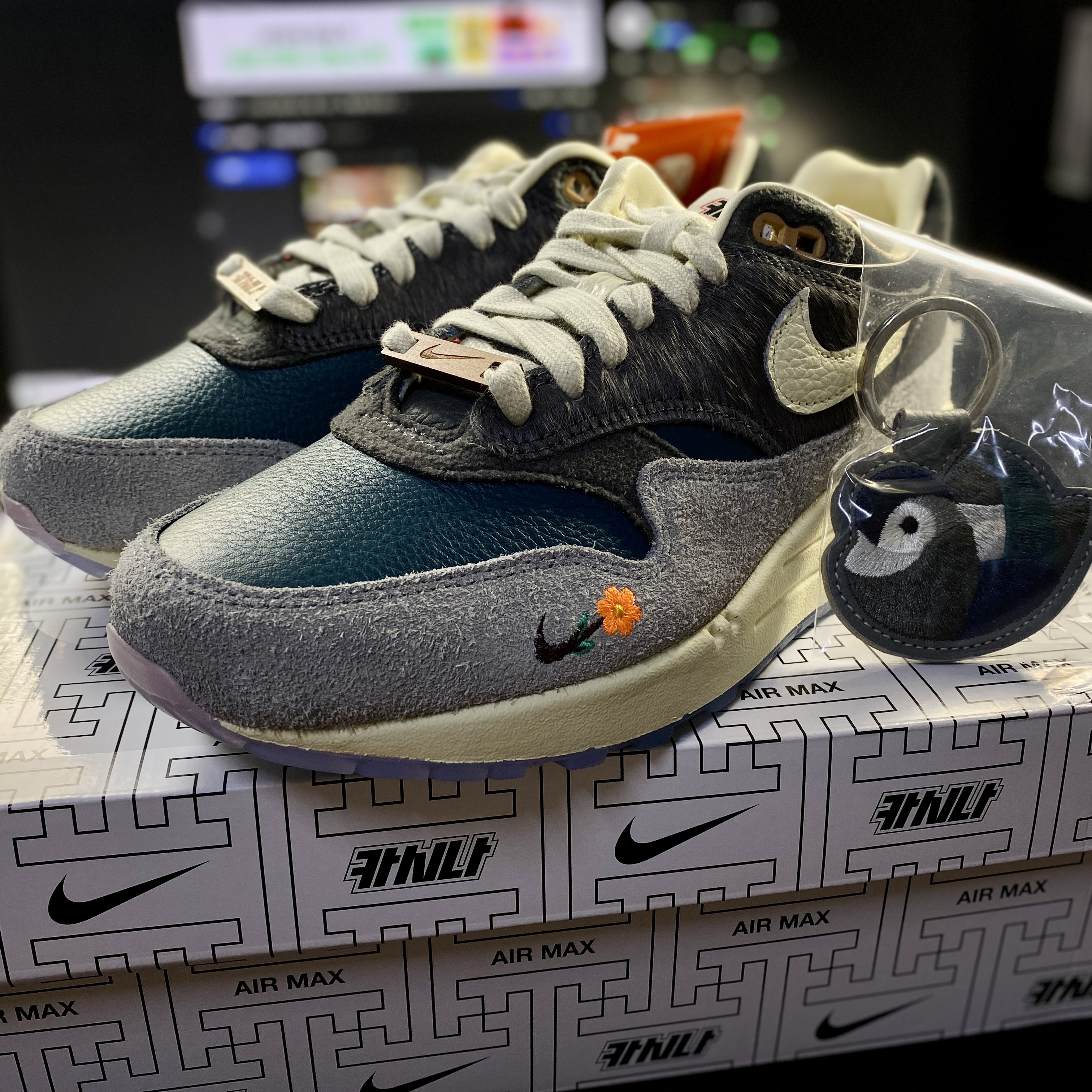 Nike x Kasina Air Max 1 SP Won-Ang Particle Grey 착용 스타일
