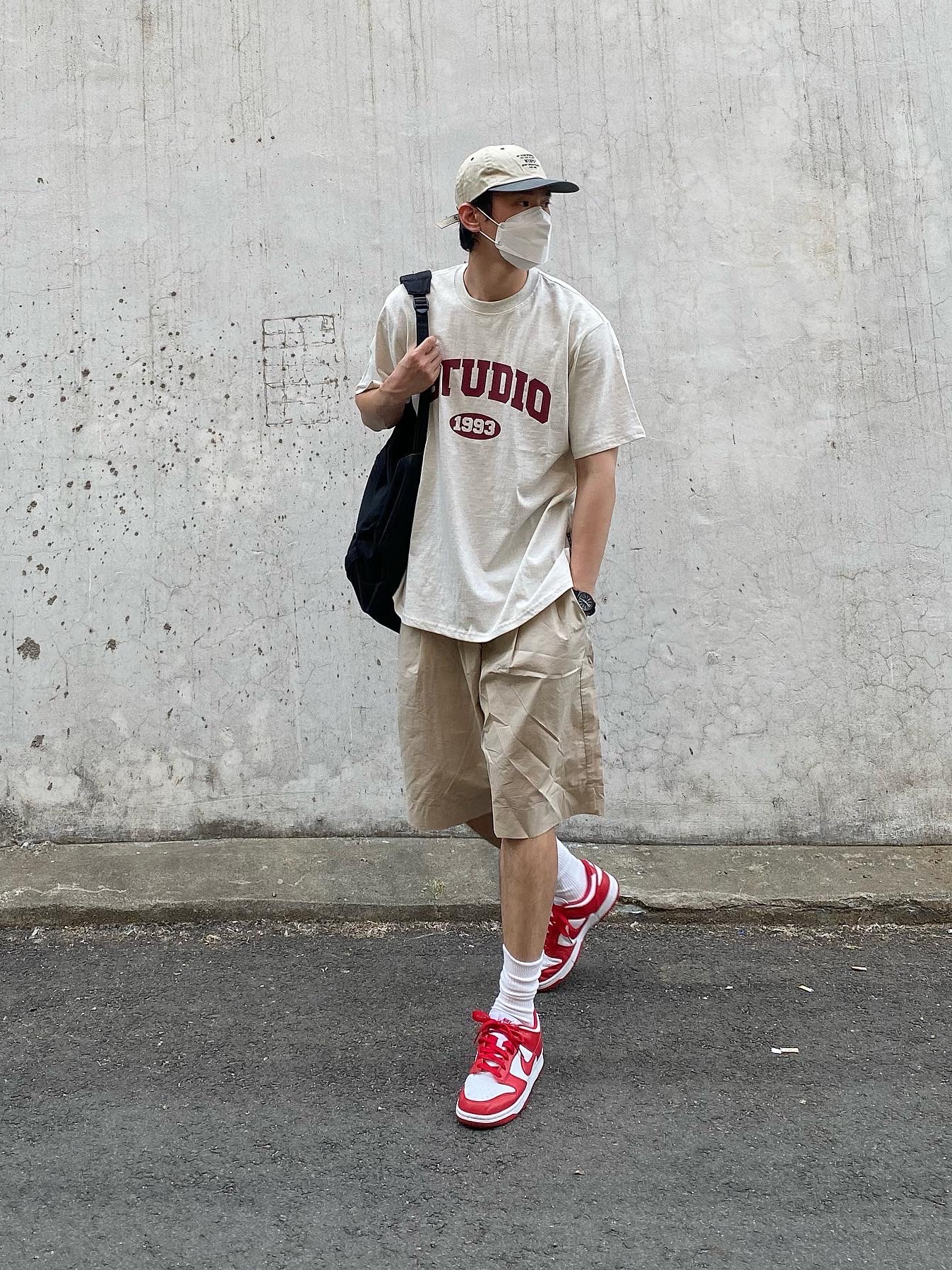 Nike Dunk Low SP University Red 2020 착용 스타일 - 1