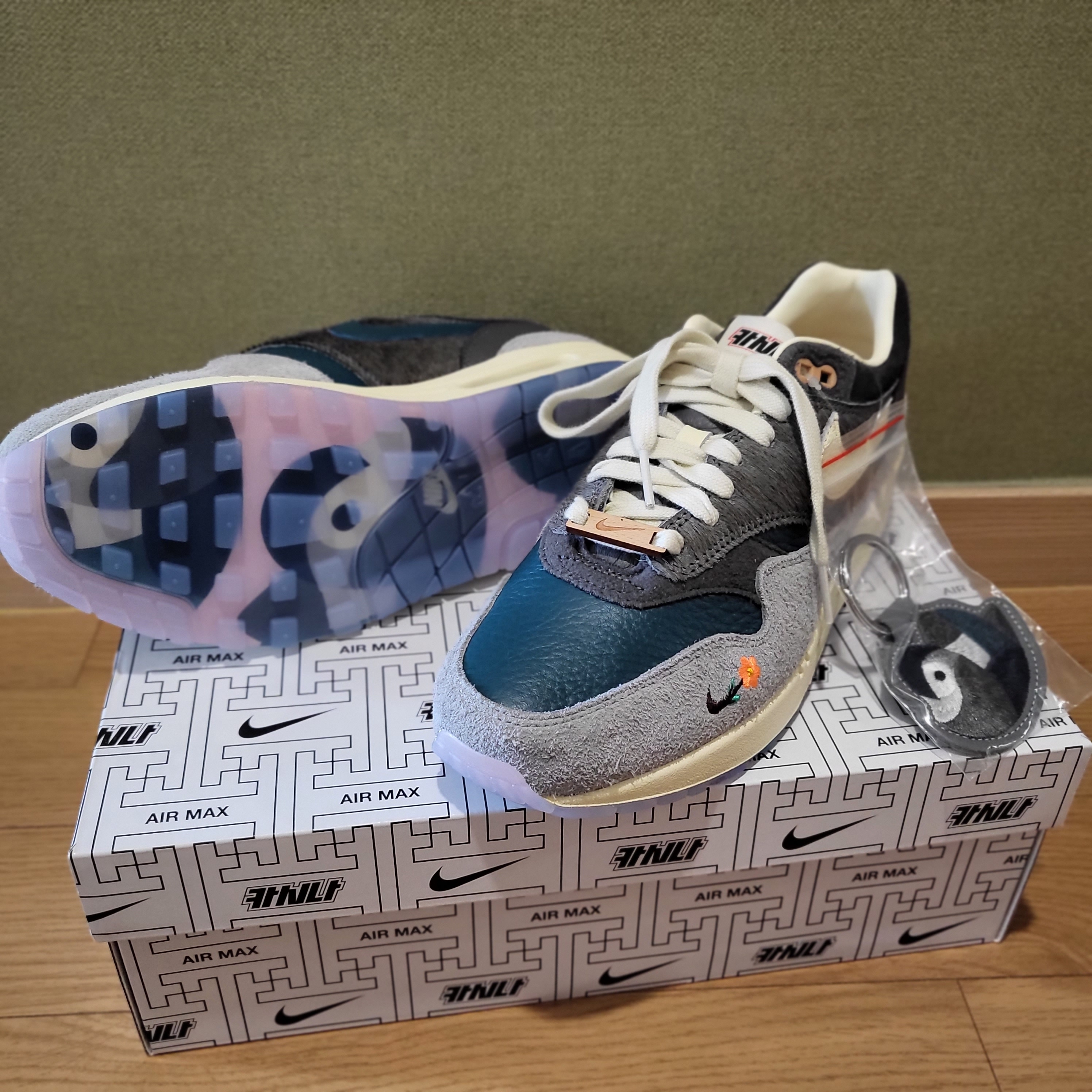 Nike x Kasina Air Max 1 SP Won-Ang Particle Grey 착용 스타일