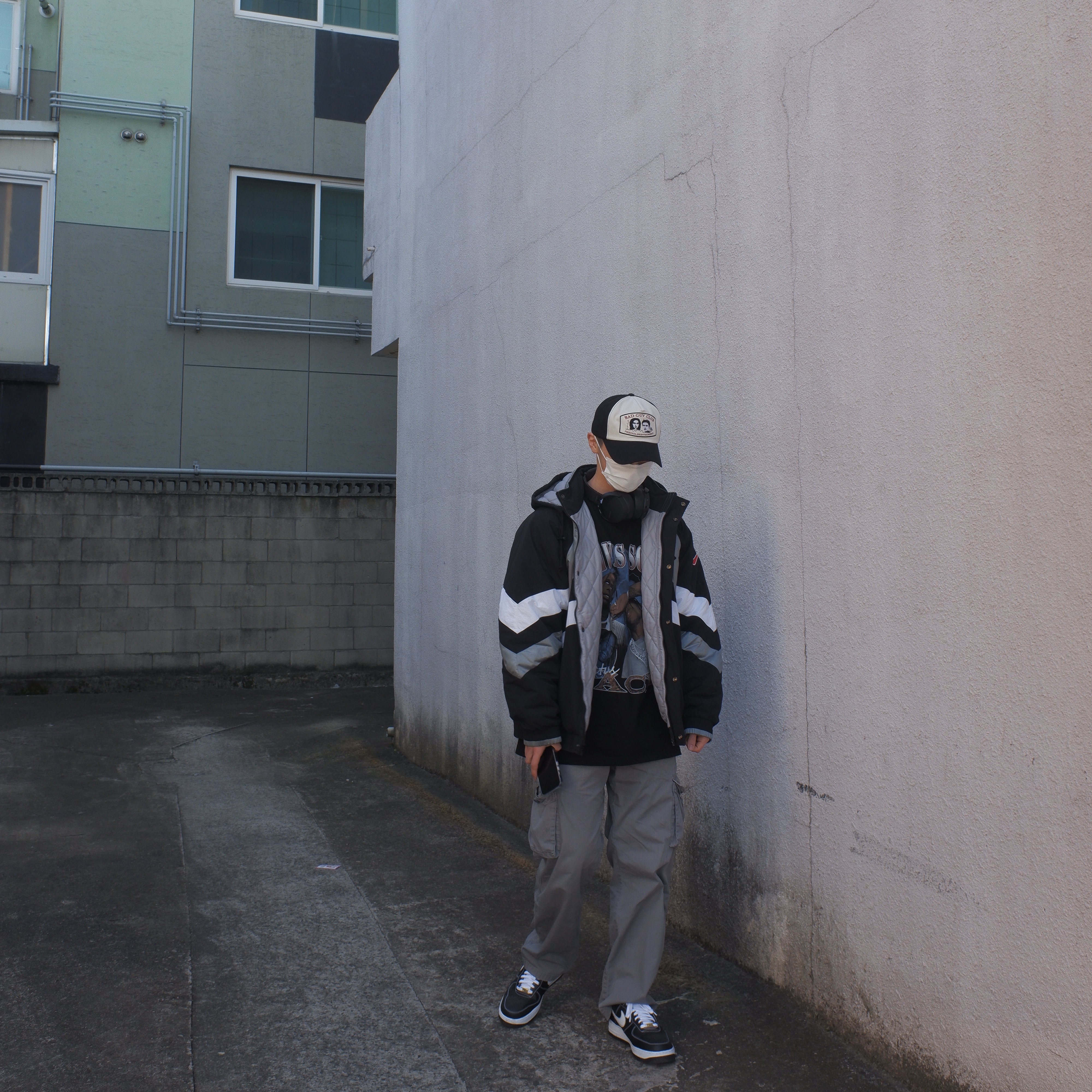 Supreme x Nike Hooded Sport Jacket Silver - 19SS 착용 스타일