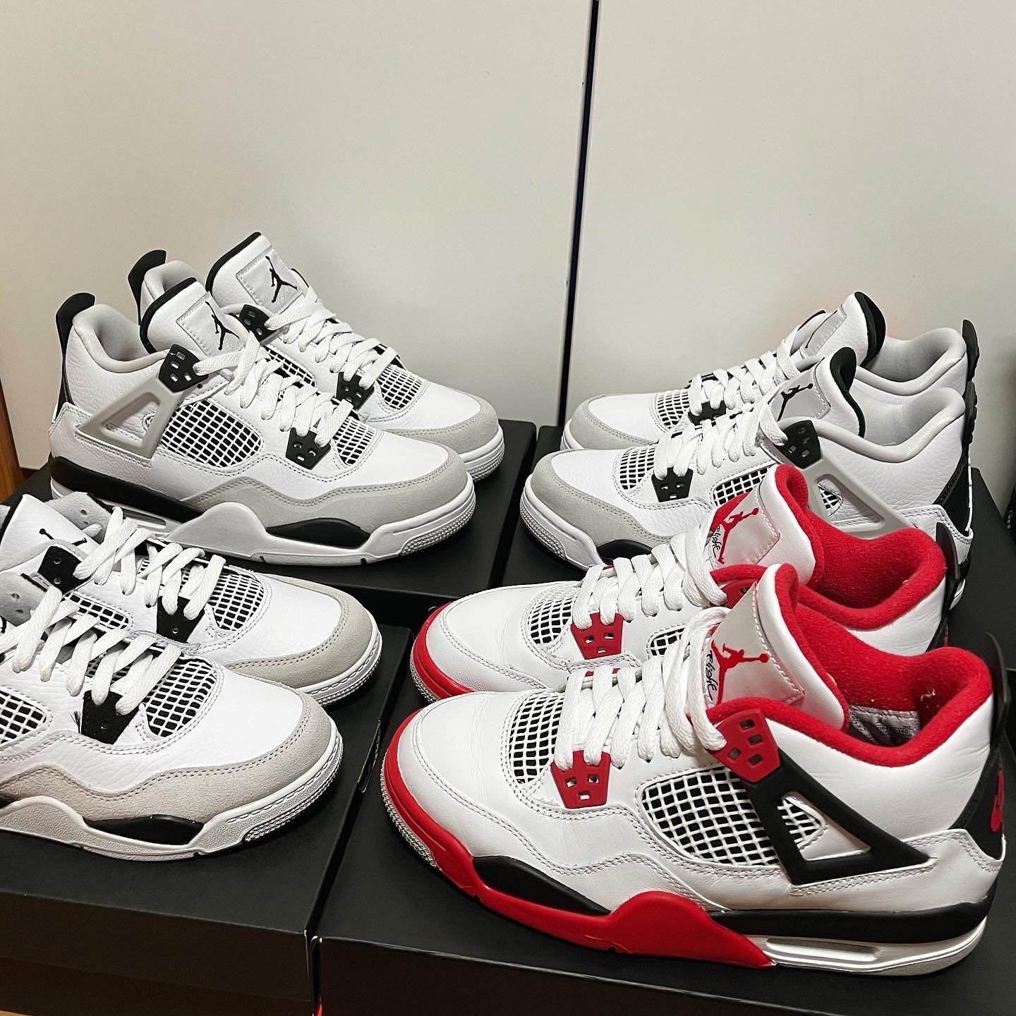 (GS) Jordan 4 Retro White and Black, (PS) Jordan 4 Retro White and Black 착용 스타일