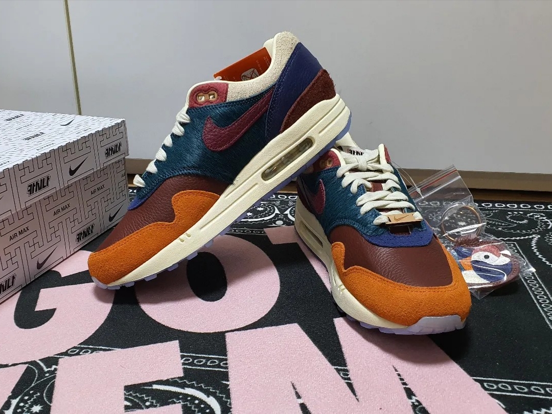 Nike x Kasina Air Max 1 SP Won-Ang Orange 착용 스타일 - 1