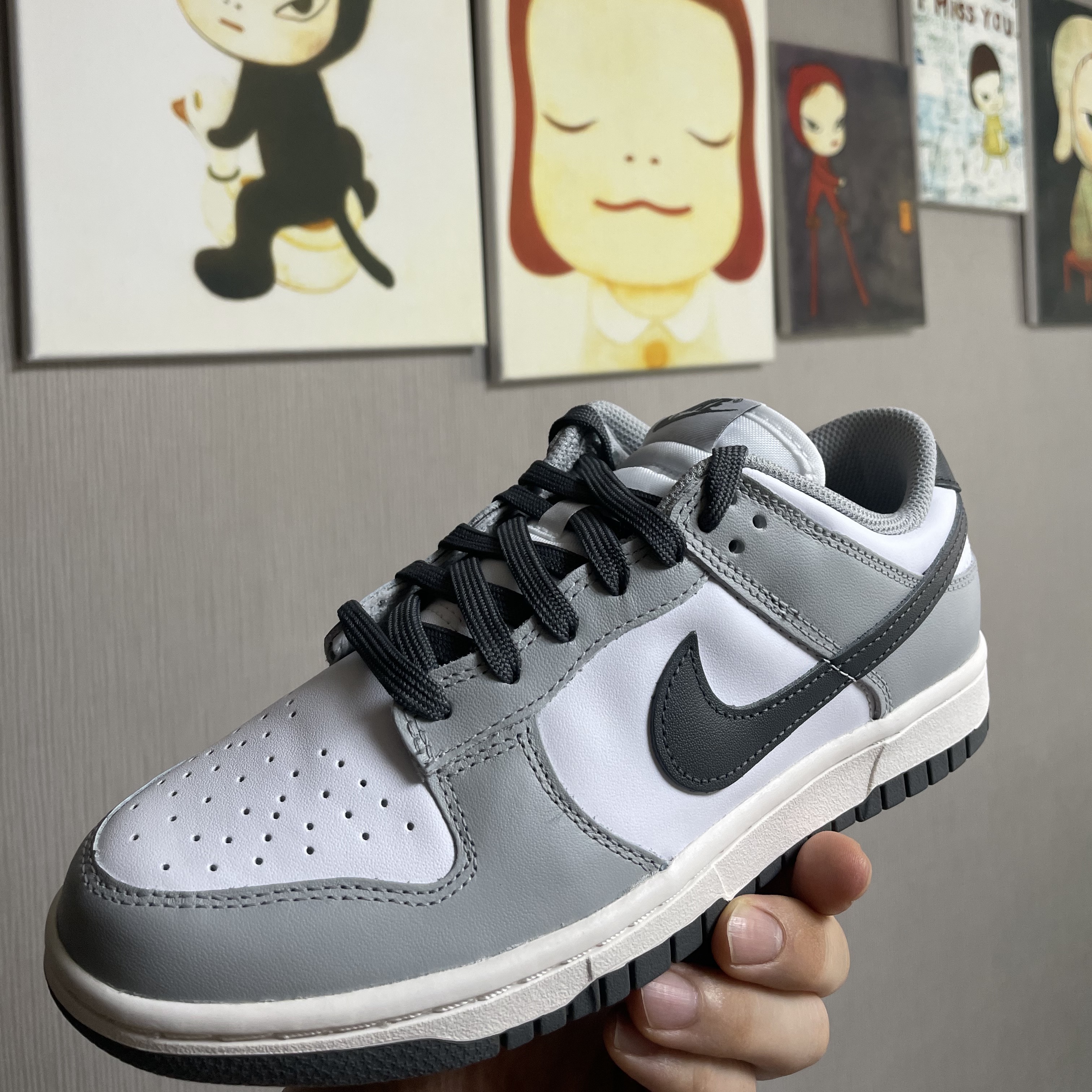 (W) Nike Dunk Low Light Smoke Grey 착용 스타일