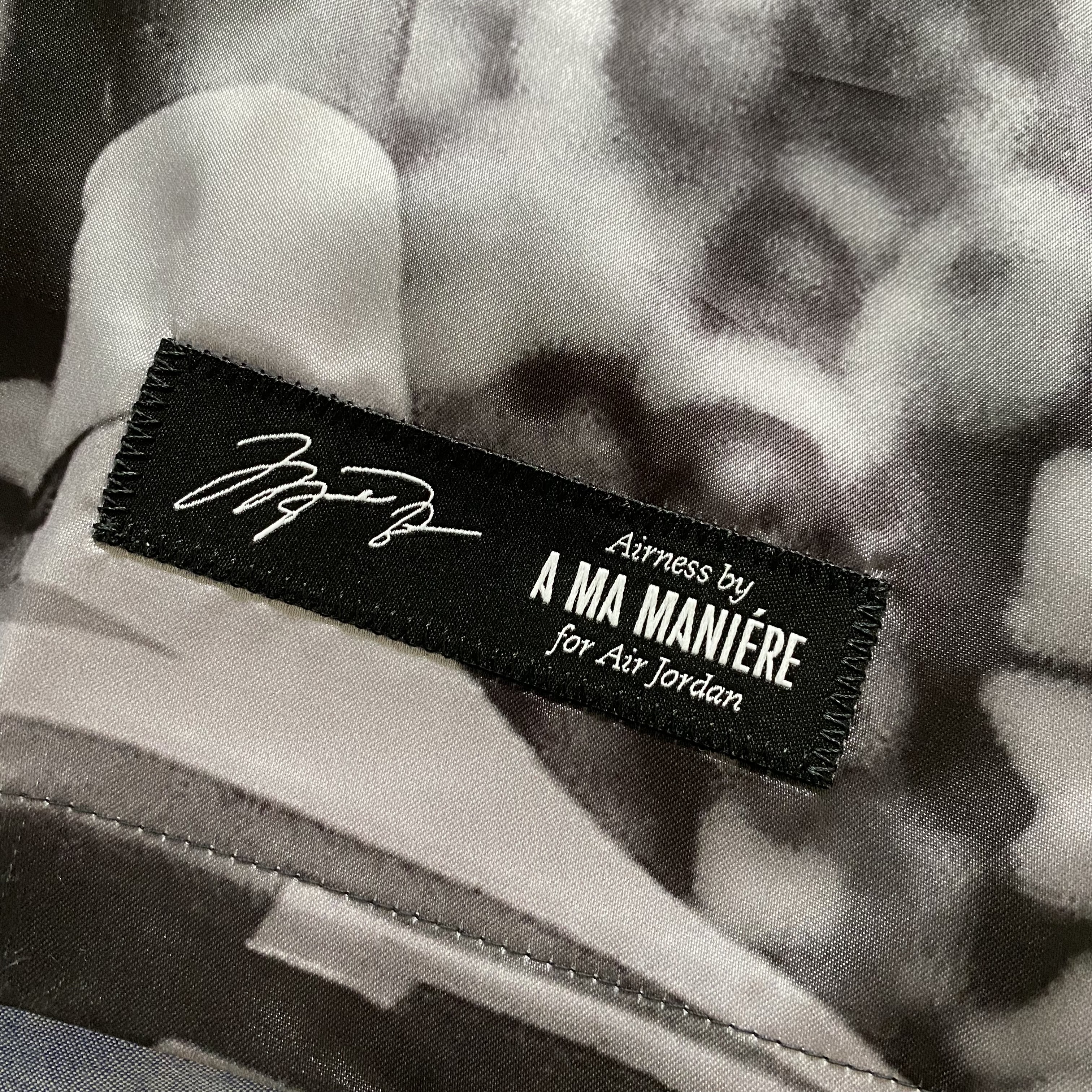 Jordan x A Ma Maniere Satin Button Up Shirt Black - Asia 착용 스타일 - 4