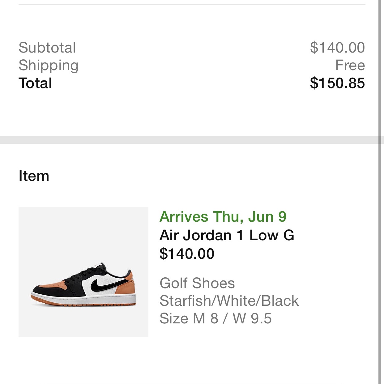 Jordan 1 Low Golf Starfish 착용 스타일 - 2