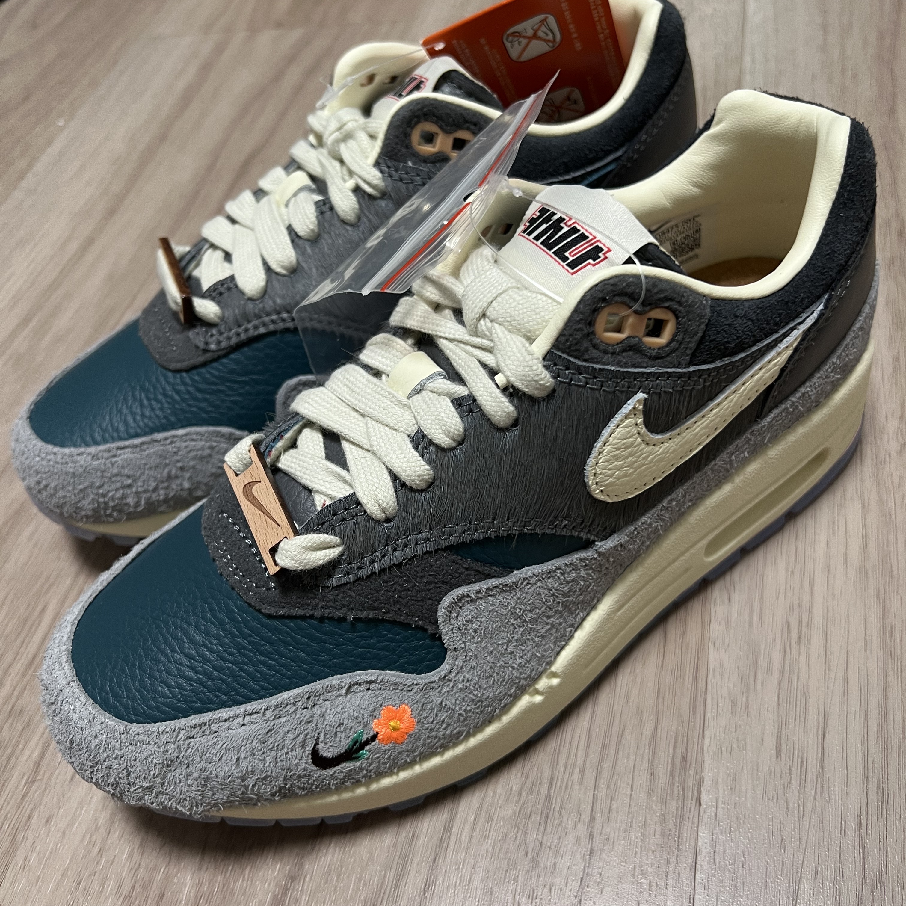 Nike x Kasina Air Max 1 SP Won-Ang Particle Grey 착용 스타일 - 1