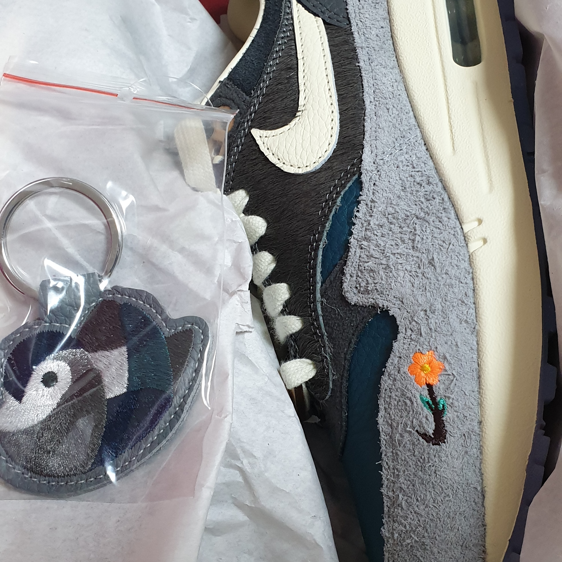 Nike x Kasina Air Max 1 SP Won-Ang Particle Grey 착용 스타일 - 1