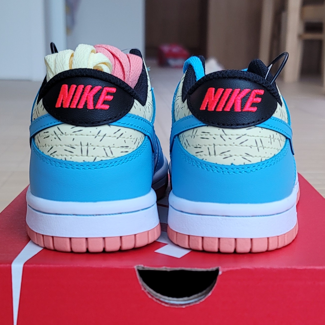 (GS) Nike x Kyrie Dunk Low SE Baltic Blue 착용 스타일 - 4