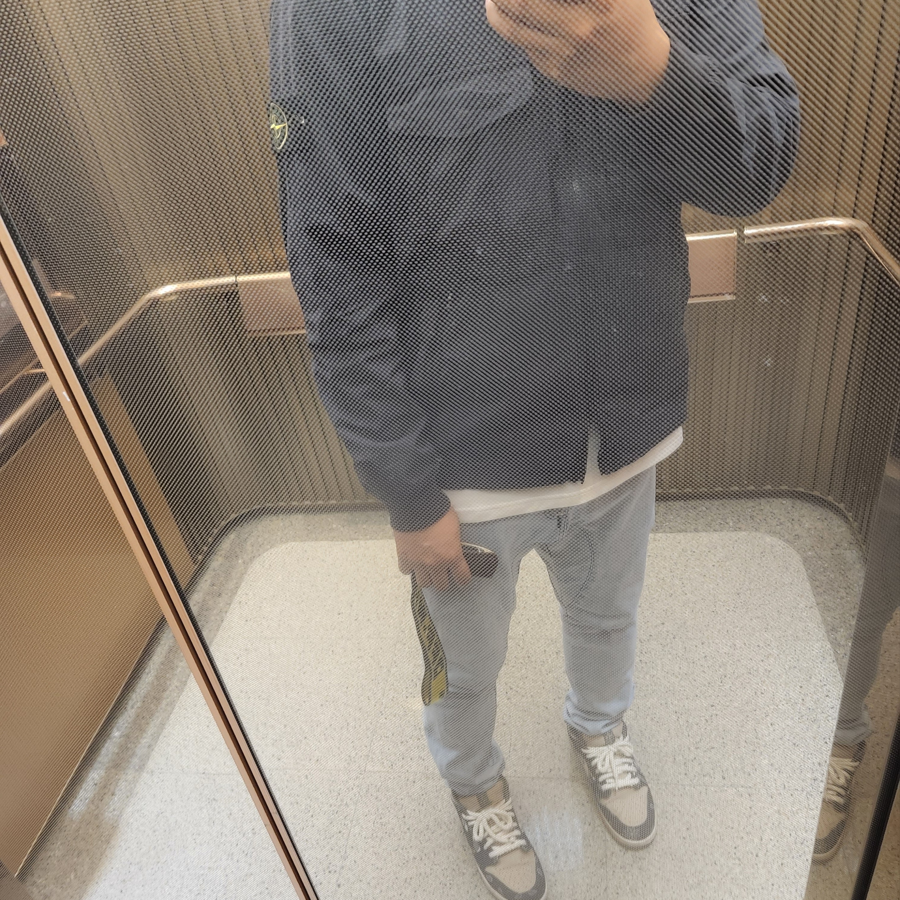 Stone Island 113WN T.CO+OLD Overshirt Black - 21FW, Nike x Travis Scott SB Dunk Low 착용 스타일 - 2