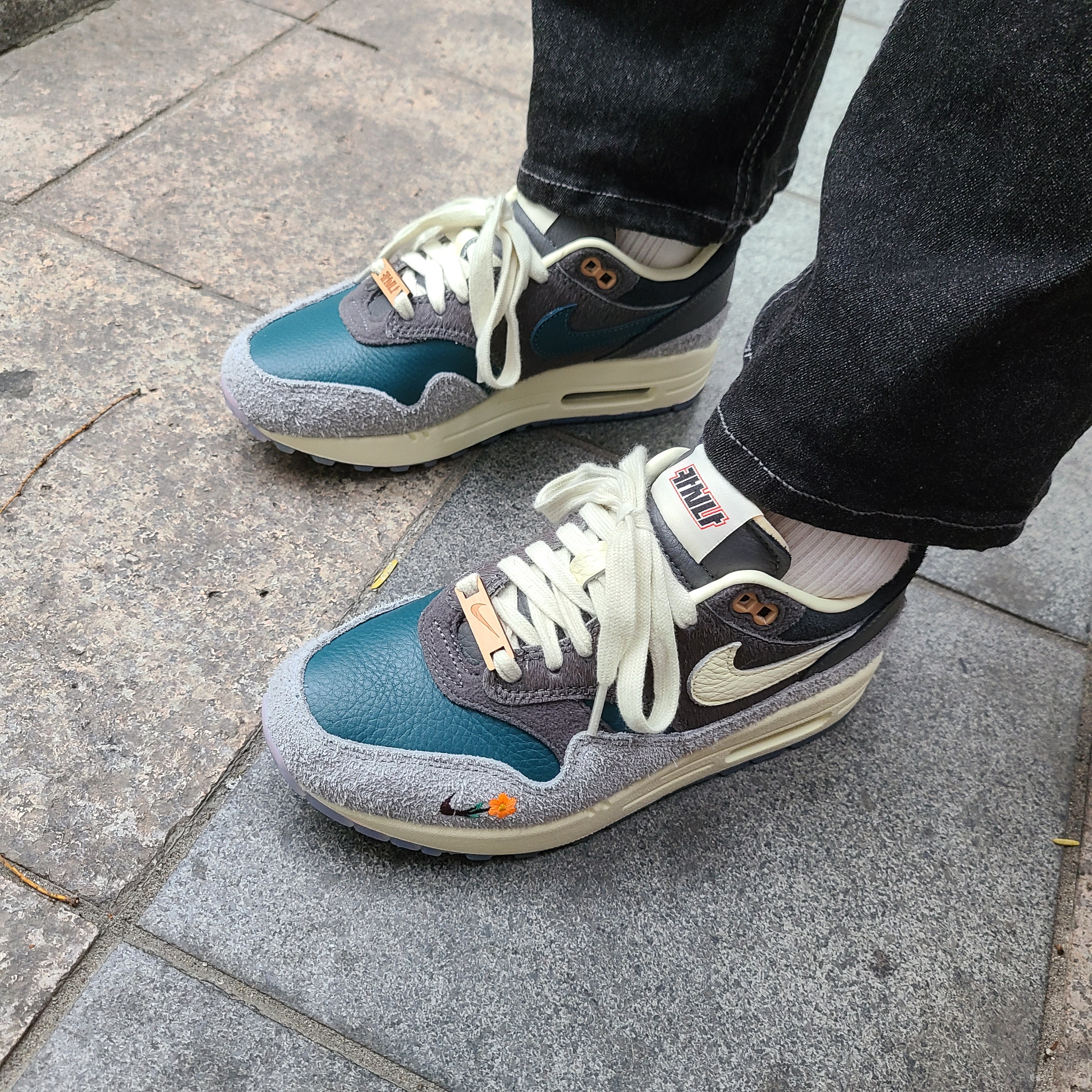 Nike x Kasina Air Max 1 SP Won-Ang Particle Grey 착용 스타일 - 2