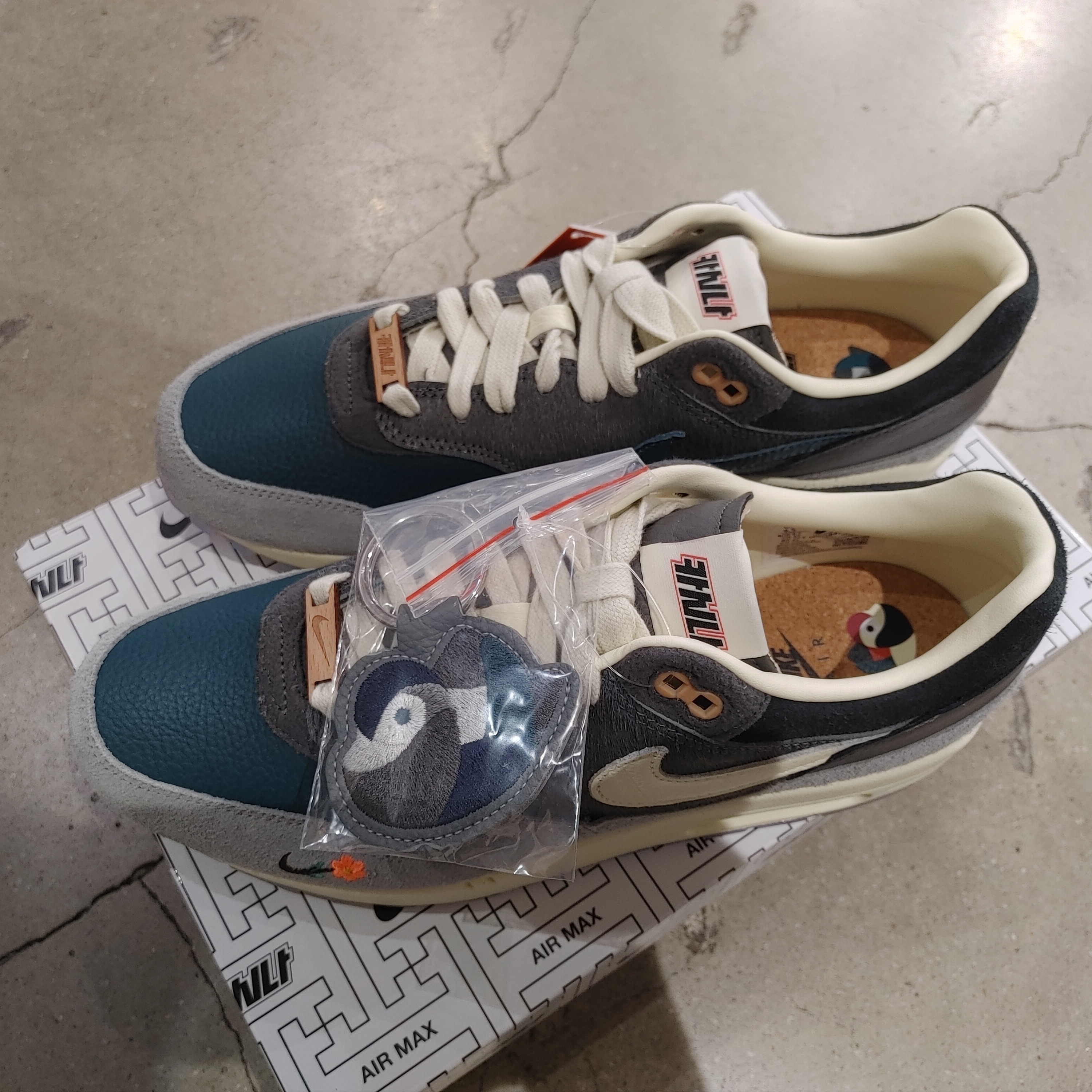 Nike x Kasina Air Max 1 SP Won-Ang Particle Grey 착용 스타일 - 1