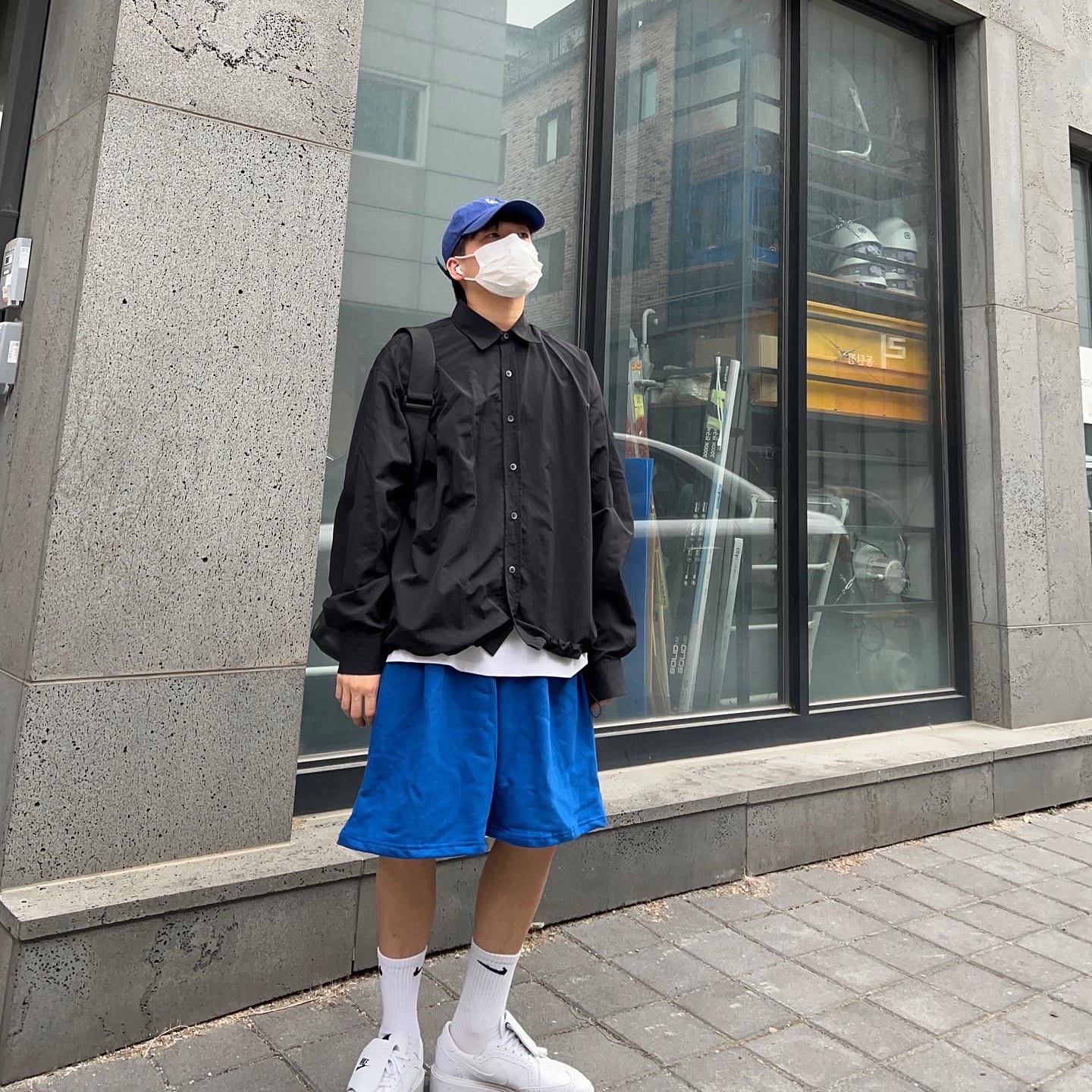 Nike x Peaceminusone Kwondo1 White 착용 스타일 - 2