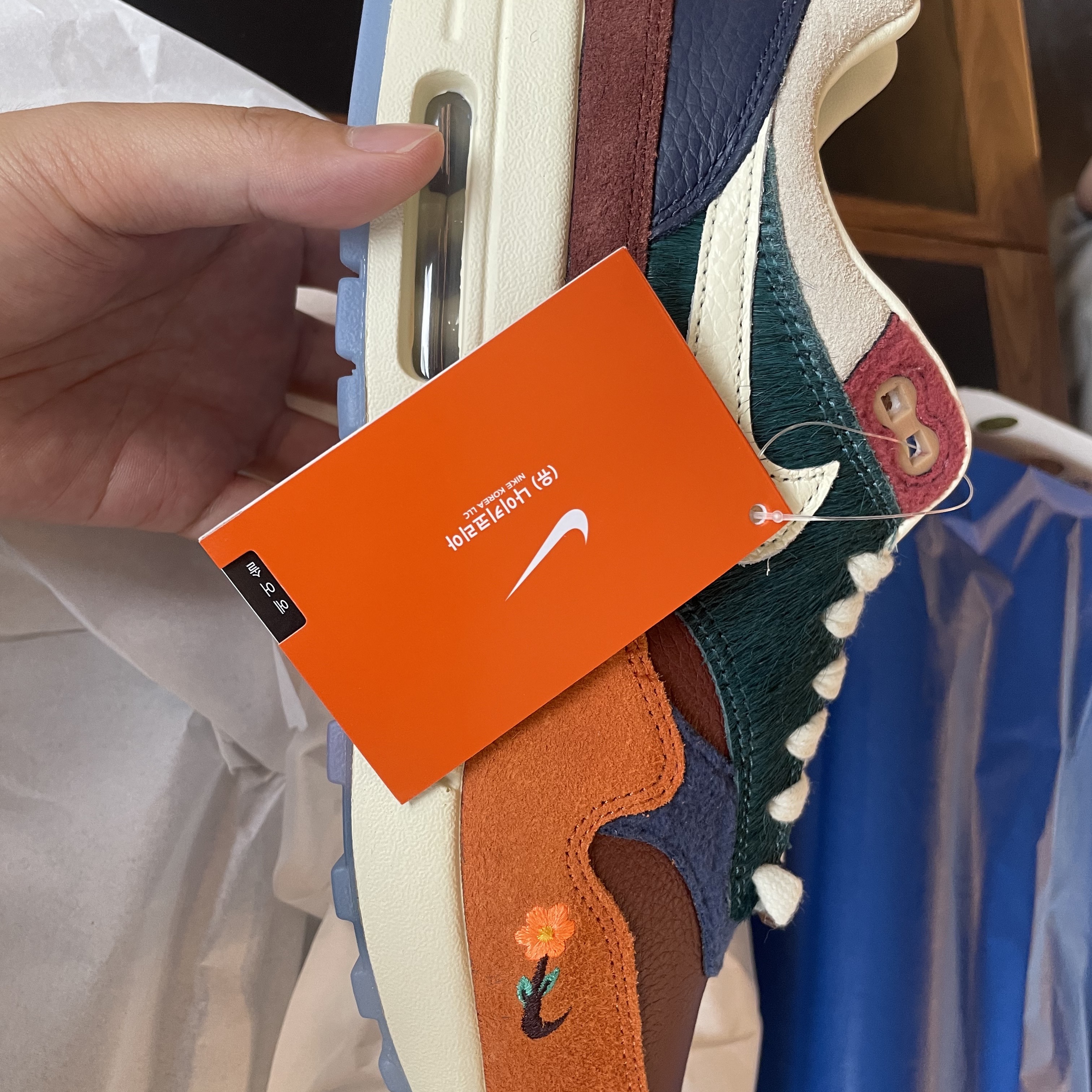 Nike x Kasina Air Max 1 SP Won-Ang Orange 착용 스타일 - 2