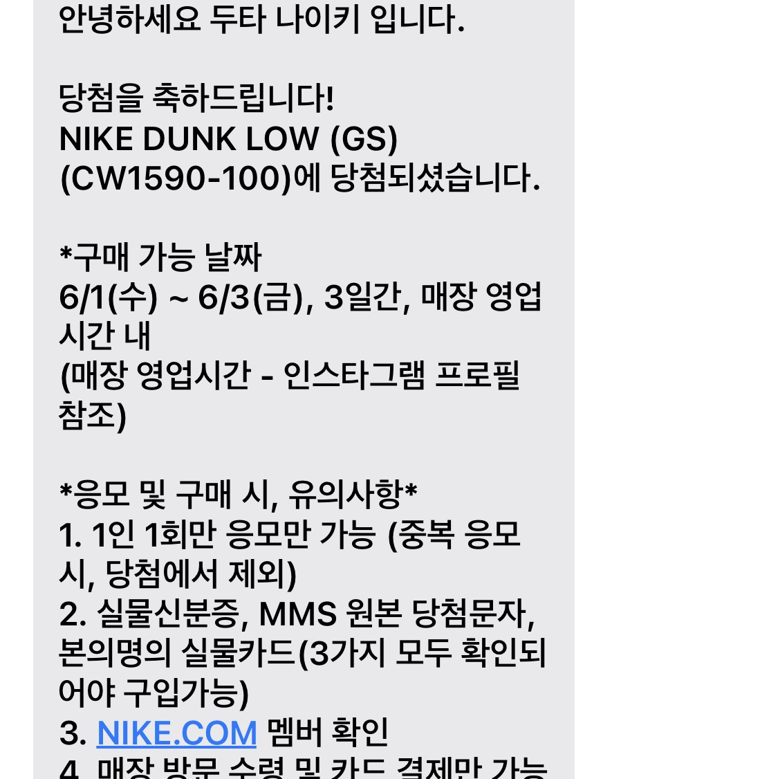 (GS) Nike Dunk Low Black 착용 스타일 - 2